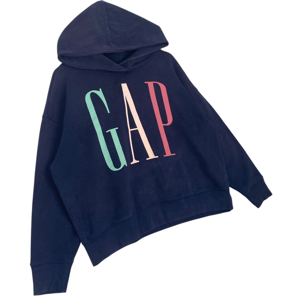 Other Vintage Gap Hoodie Big Logo Sweater Navy Blue Size L Size US L / EU 52-54 / 3 - 3 Thumbnail