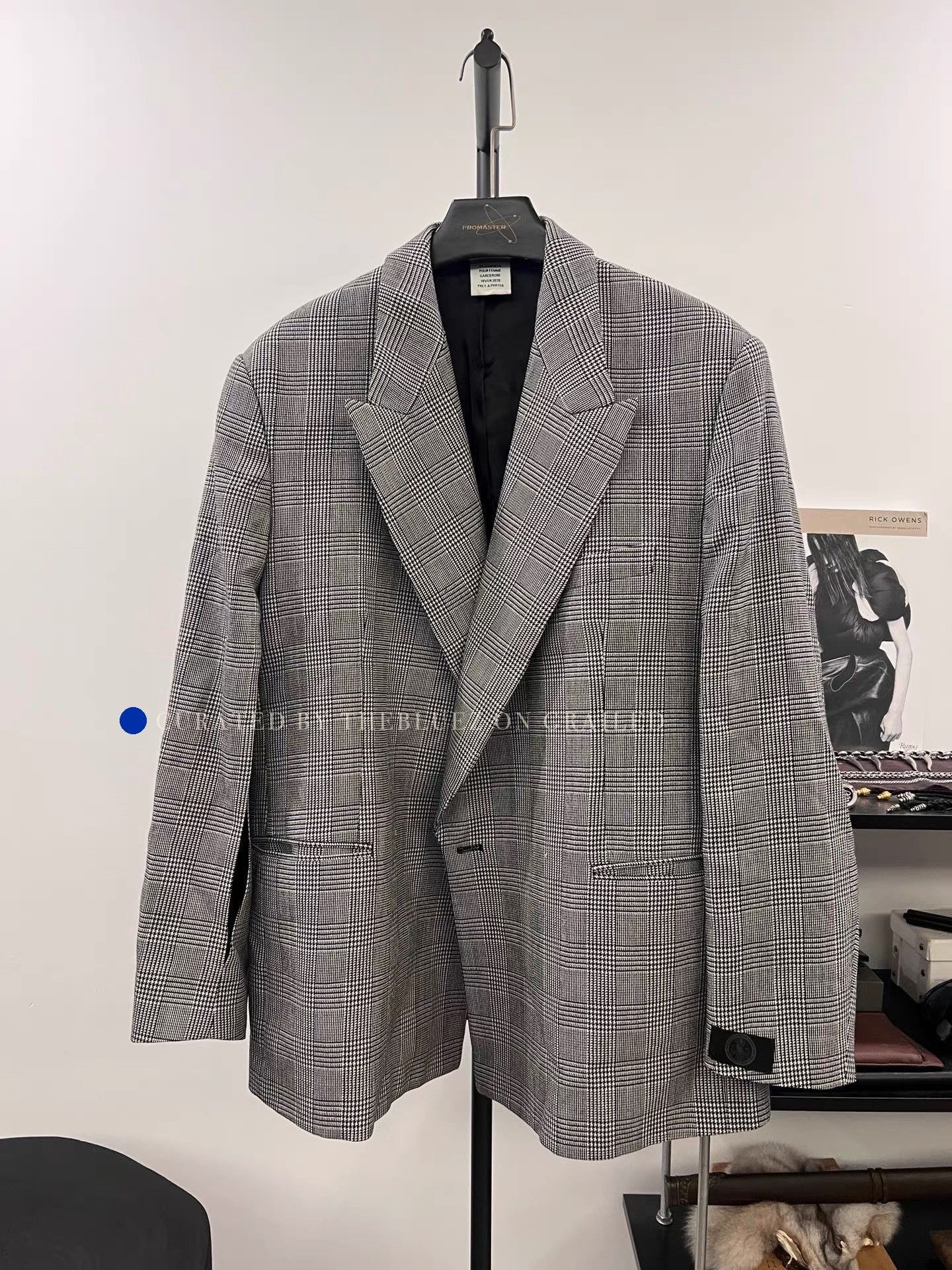 Vetements Oversized Houndstooth Blazer in Gray Size US M / EU 48-50 / 2 - 1 Thumbnail