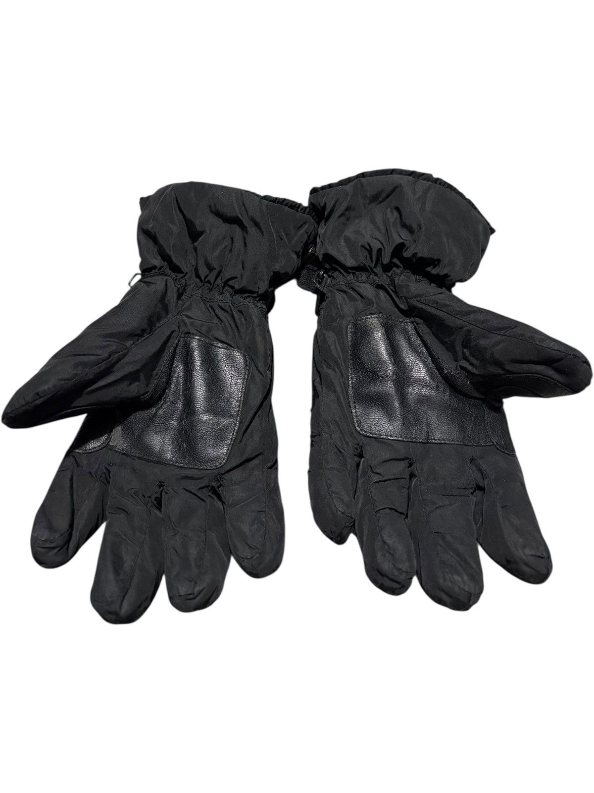 Dior Black Dior Gloves Ski Winter Leather Windbreaker Puffer mitt Size ONE SIZE - 2 Thumbnail