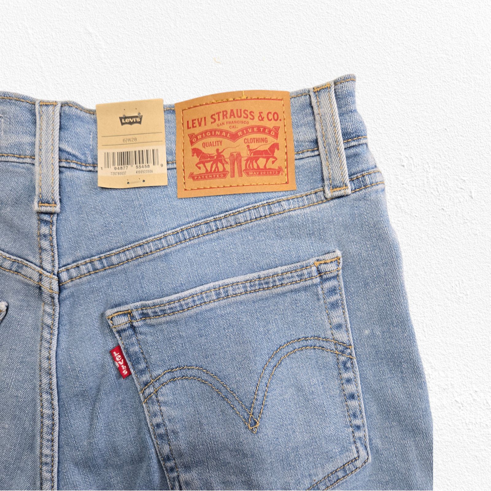Levi's Levis High Rise Cut Off Denim Shorts Size 28 Size 28" / US 6 / IT 42 - 6 Thumbnail