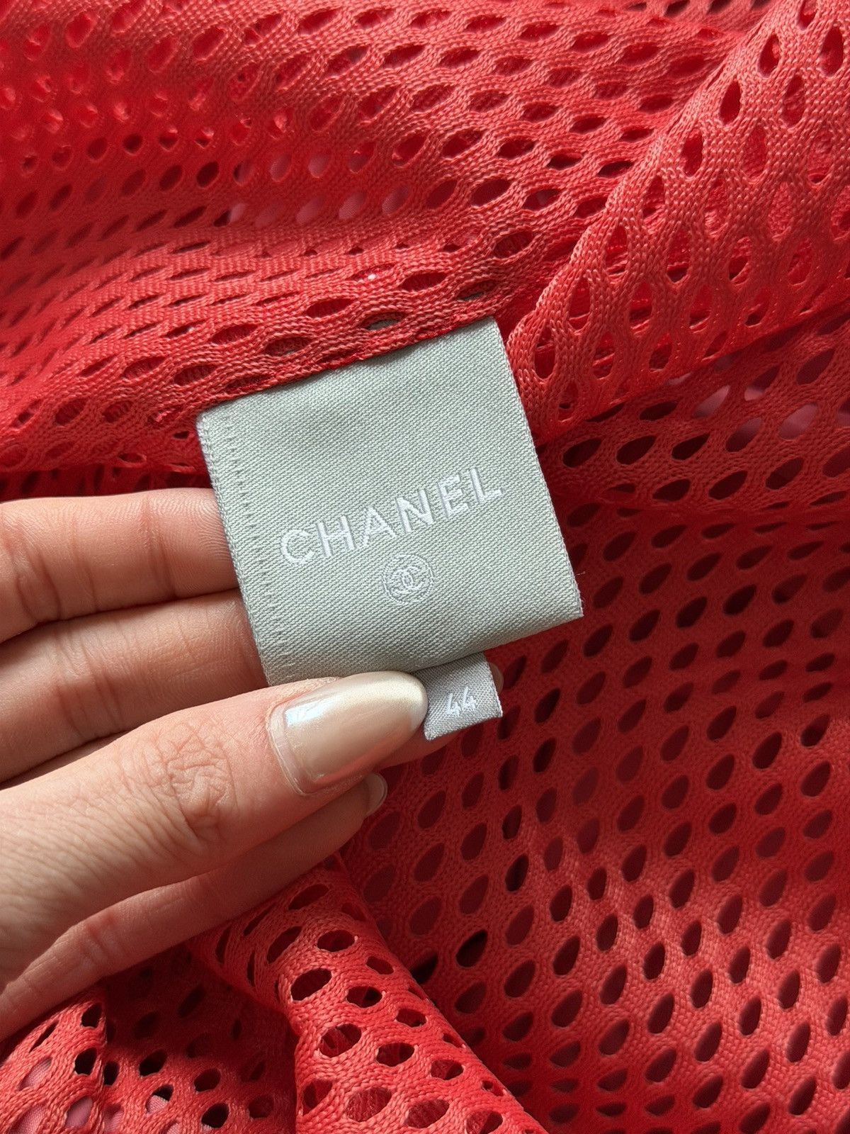 Chanel Chanel Vintage 2005 Red Gray Sport CC Logo Bomber Size US M / EU 48-50 / 2 - 8 Thumbnail