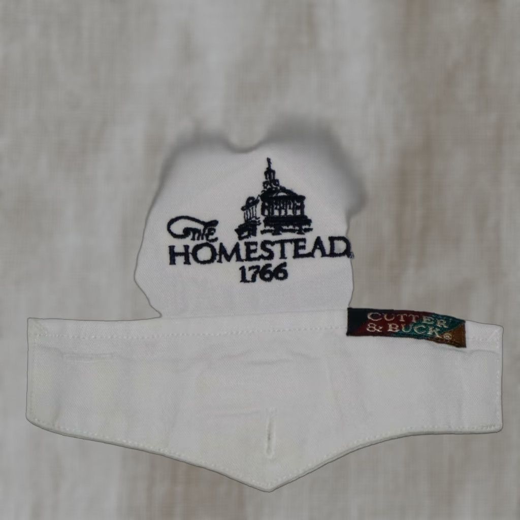 Cutter & Buck VINTAGE HOMESTEAD RESORT Shirt Men XL White Cutter & Buck Button-Up Short Sleeve Mens Shirt 80s? Size US XL / EU 56 / 4 - 1 Thumbnail
