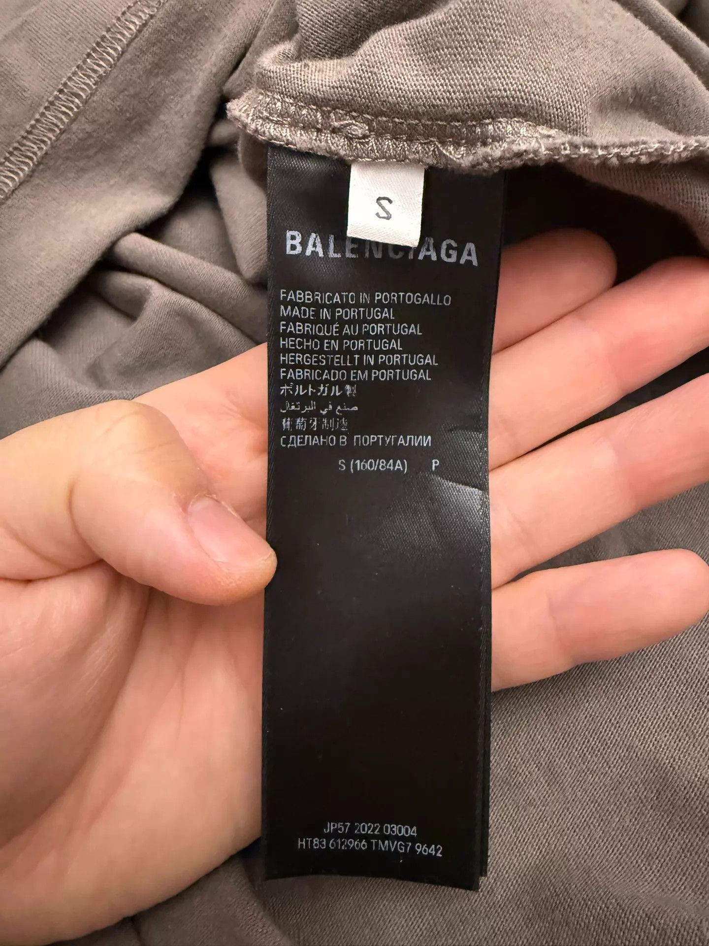 Balenciaga Balenciaga BB Embroidered Gray-Brown Short T S (Fits L) Size S / US 4 / IT 40 - 5 Thumbnail