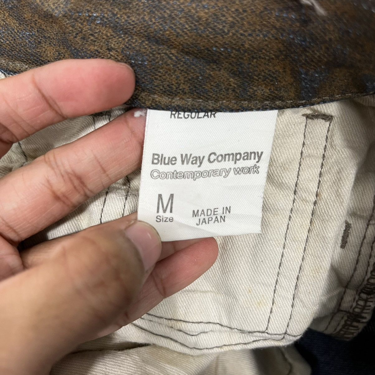 Japanese Brand Vintage Blue Way Company Denim Jeans Size US 29 - 18 Thumbnail