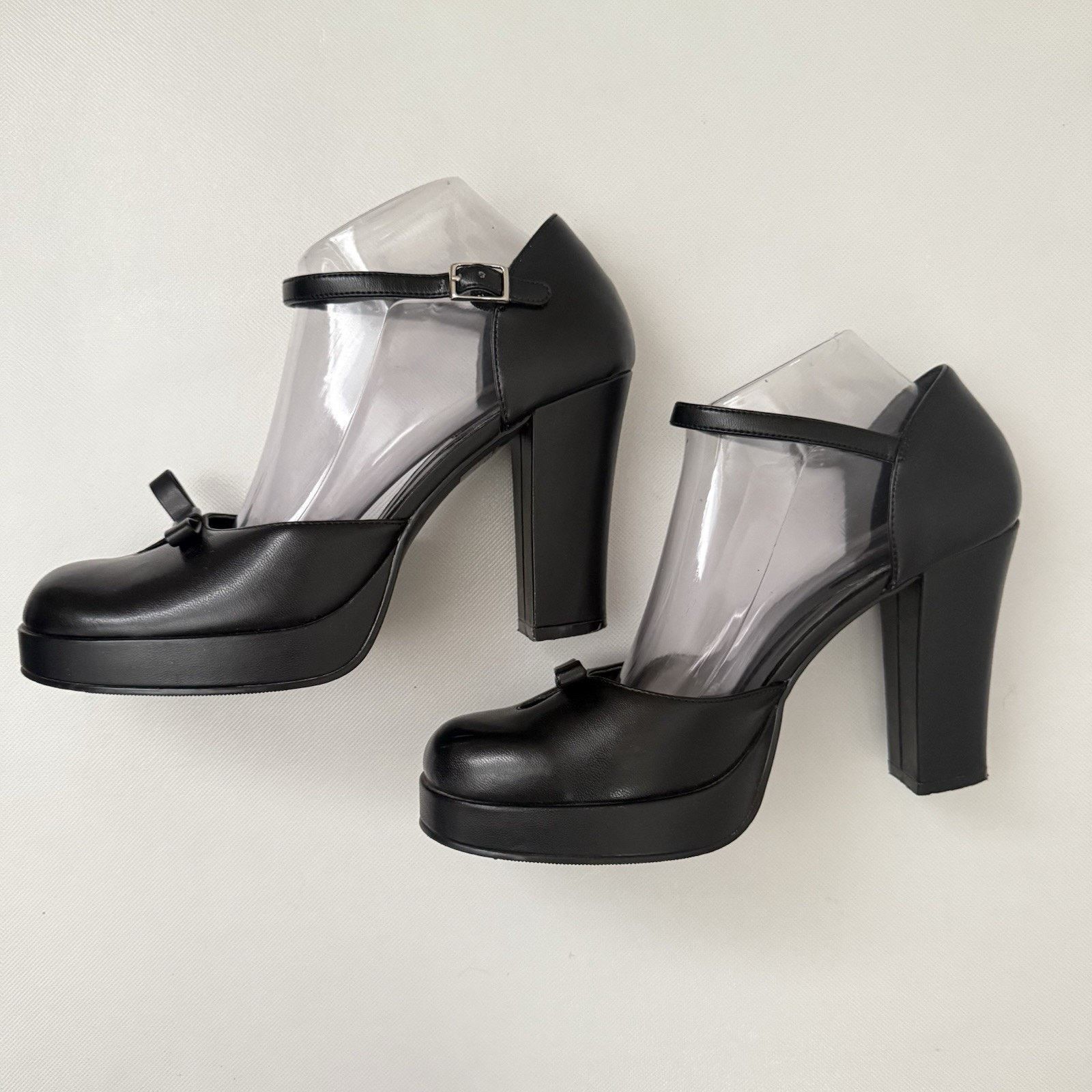 Other Vintage 90s Y2K Bongo Platform Chunky Heels Mary Jane Retro Size US 9.5 / IT 39.5 - 6 Thumbnail
