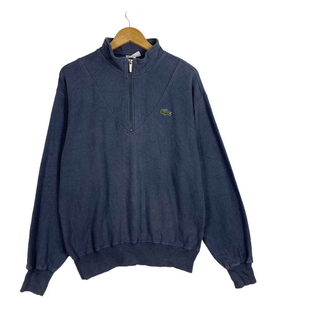 Japanese Brand Vintage Lacoste half zipper sweater Size US S / EU 44-46 / 1 - 3 Thumbnail