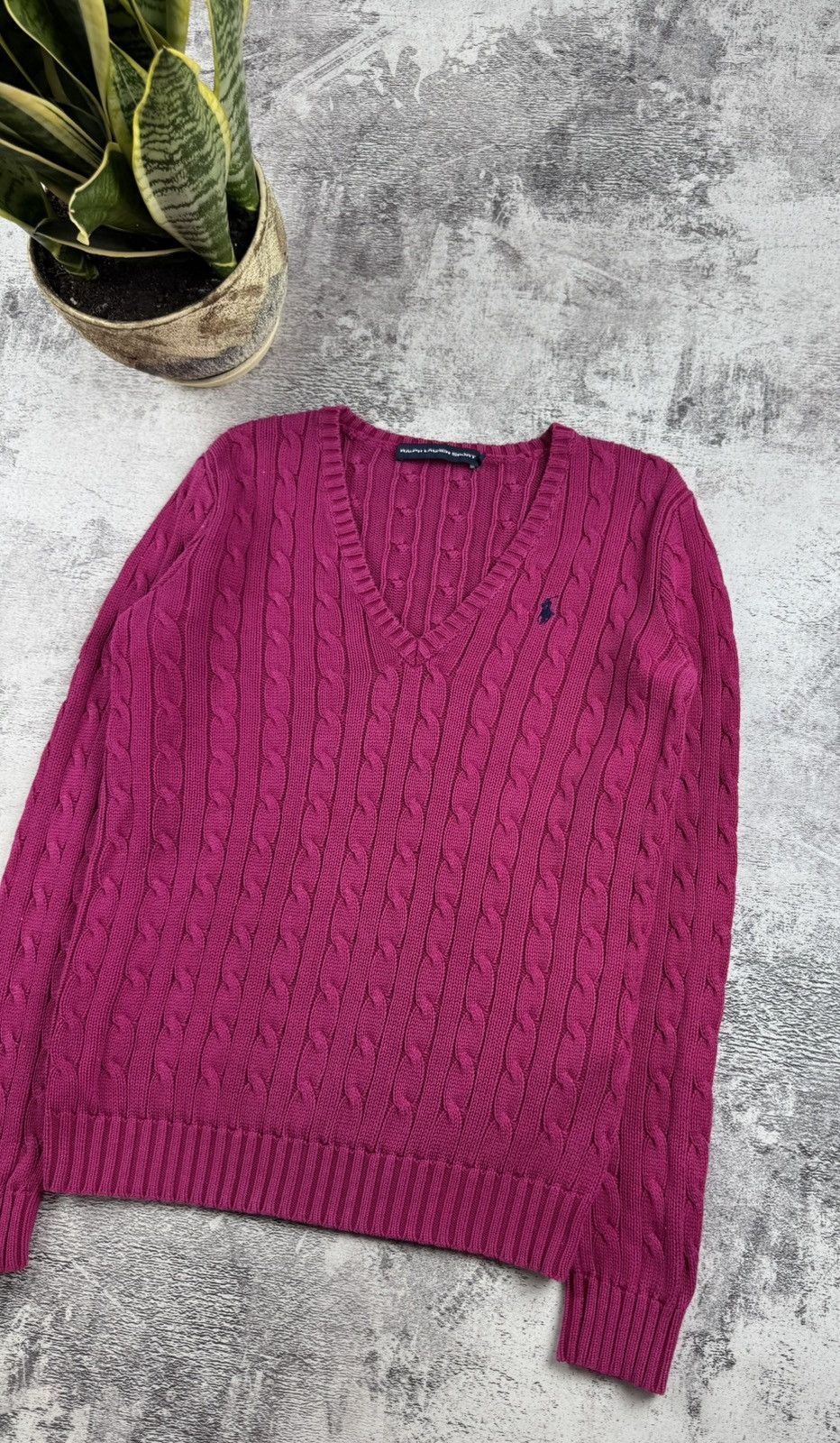 Ralph Lauren Sport Vintage Polo Ralph Lauren Sport Cable Knited Sweater Cardigan Size M / US 6-8 / IT 42-44 - 3 Thumbnail