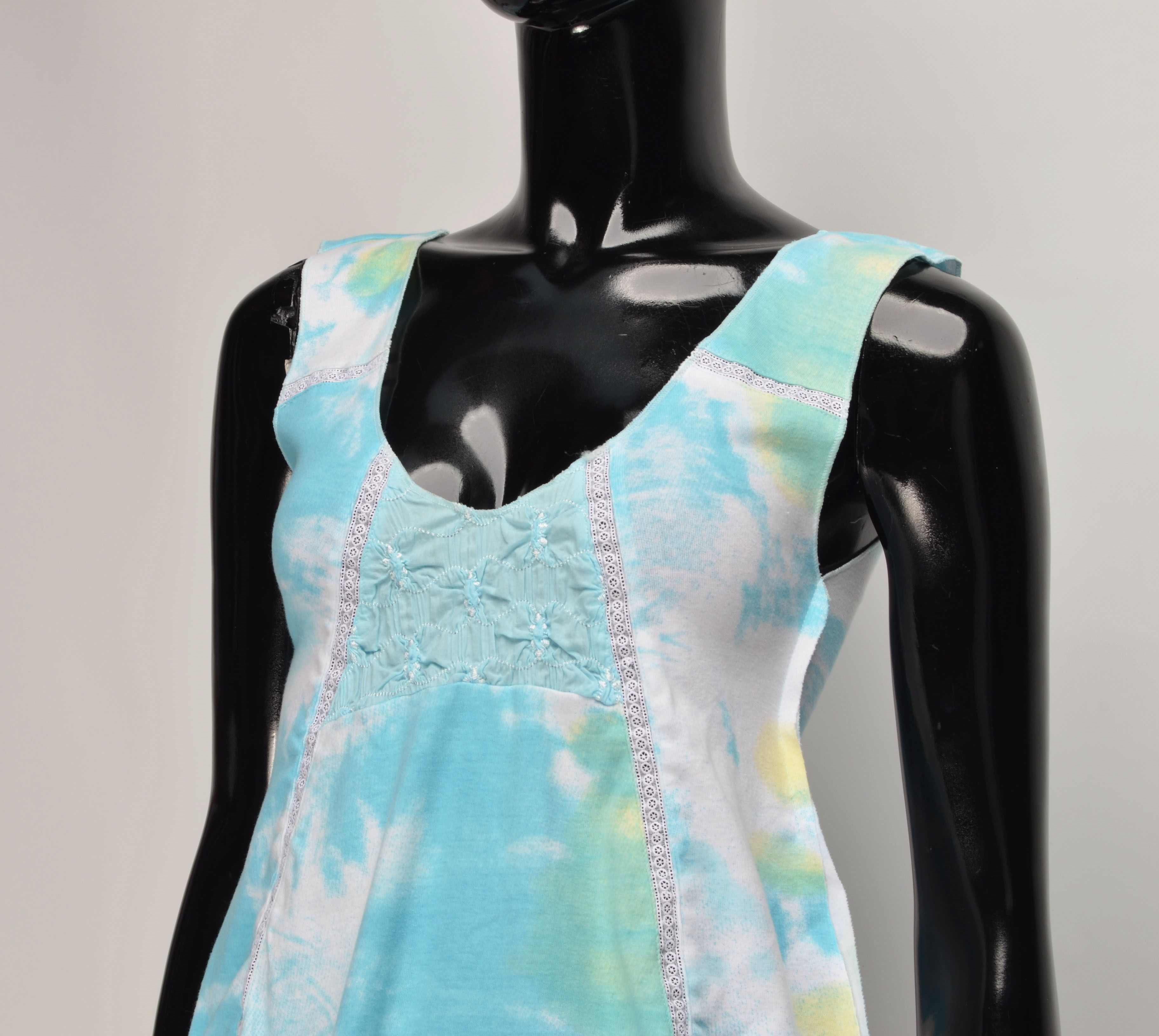 Custo Barcelona × Designer × Vintage Vintage Custo Barcelona Y2K Cottagecore Fairy Blue Top Size S / US 4 / IT 40 - 2 Thumbnail