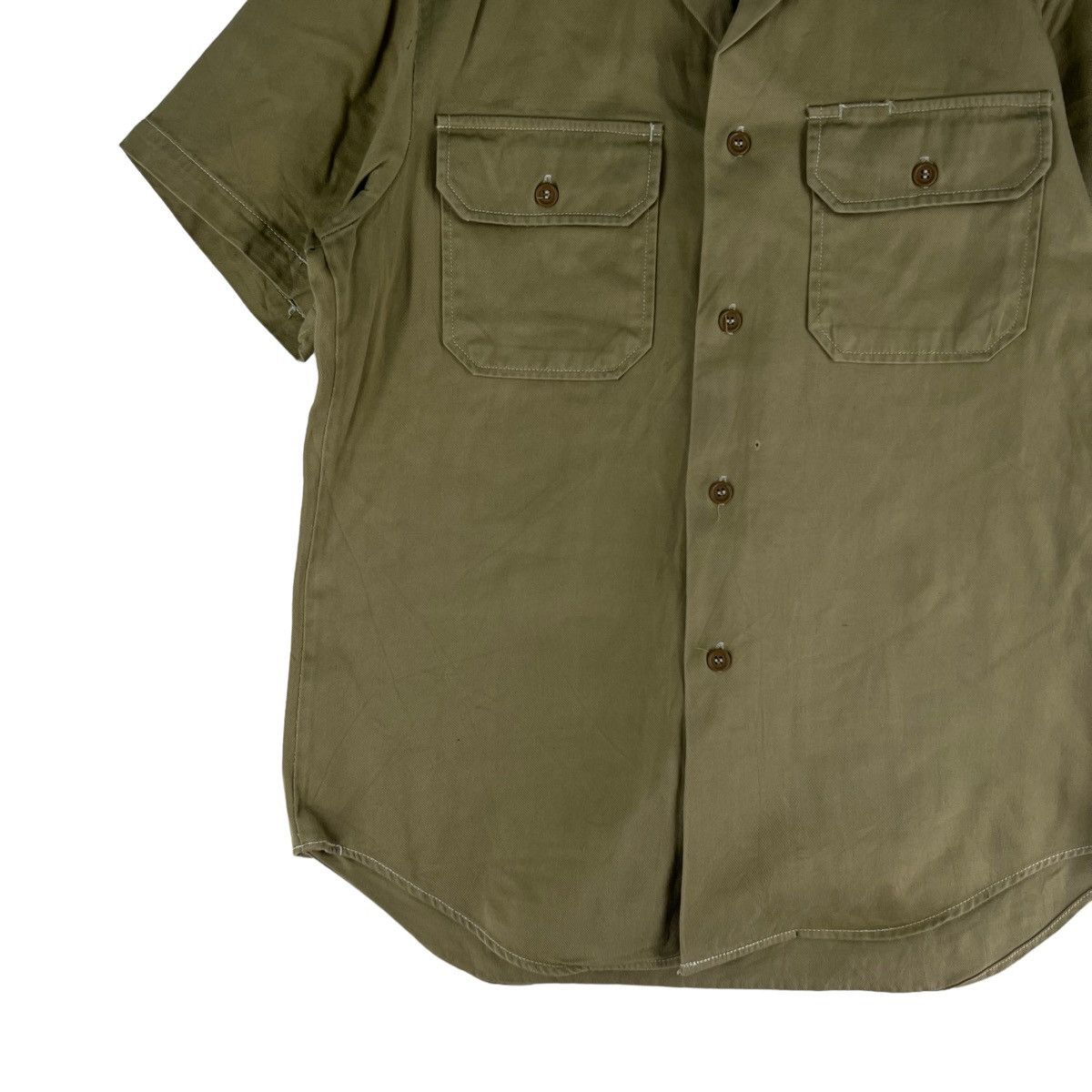 Vintage 🔥VTG COTTON TWILL SHIRT USN MILITARY SHIRT WORKER Size US S / EU 44-46 / 1 - 4 Thumbnail