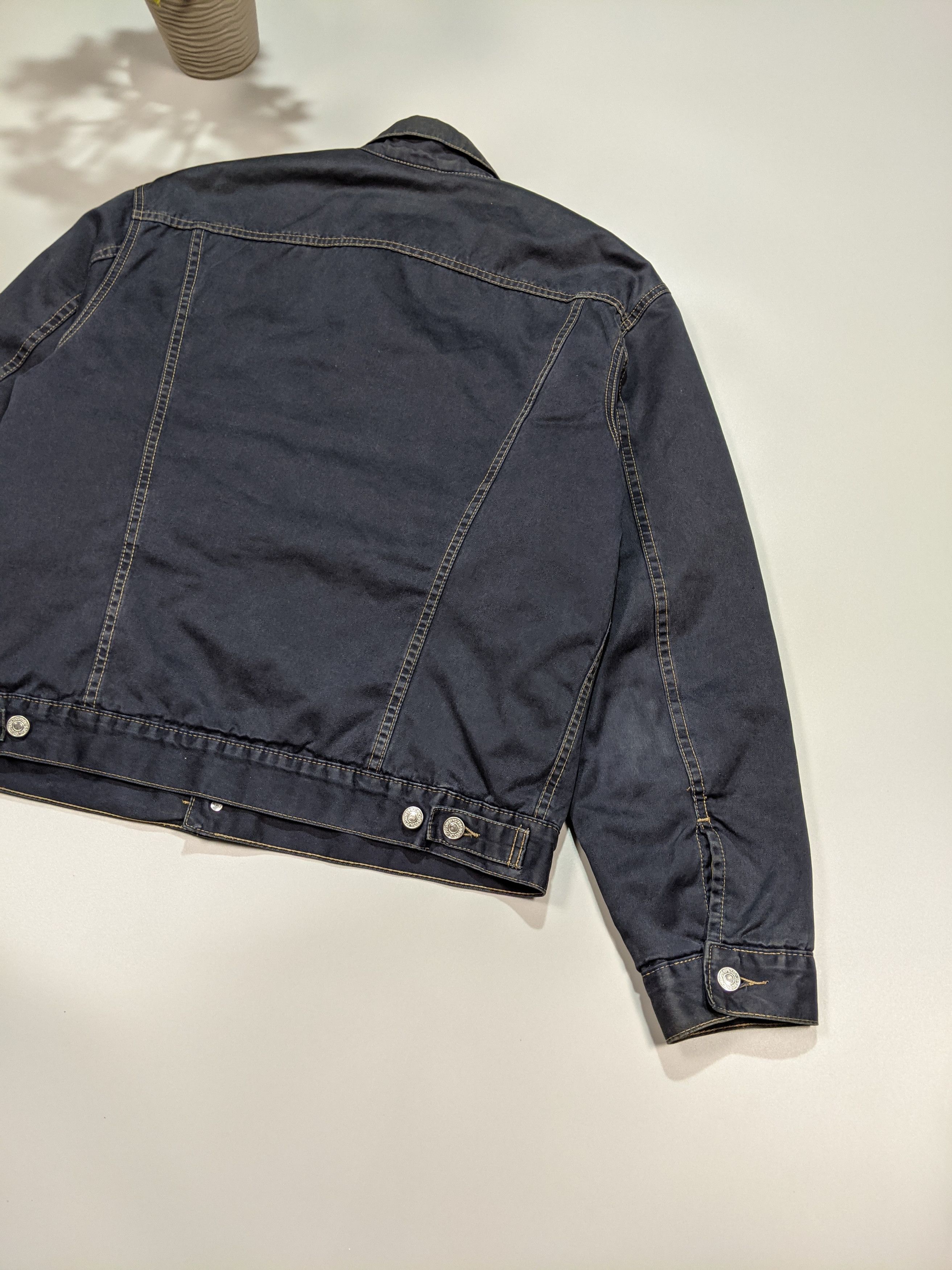 Levi's × Levi's Vintage Clothing LEVIS Vintage 80s - 90s Dark Blue Denim Men`s Jacket Size US L / EU 52-54 / 3 - 7 Thumbnail