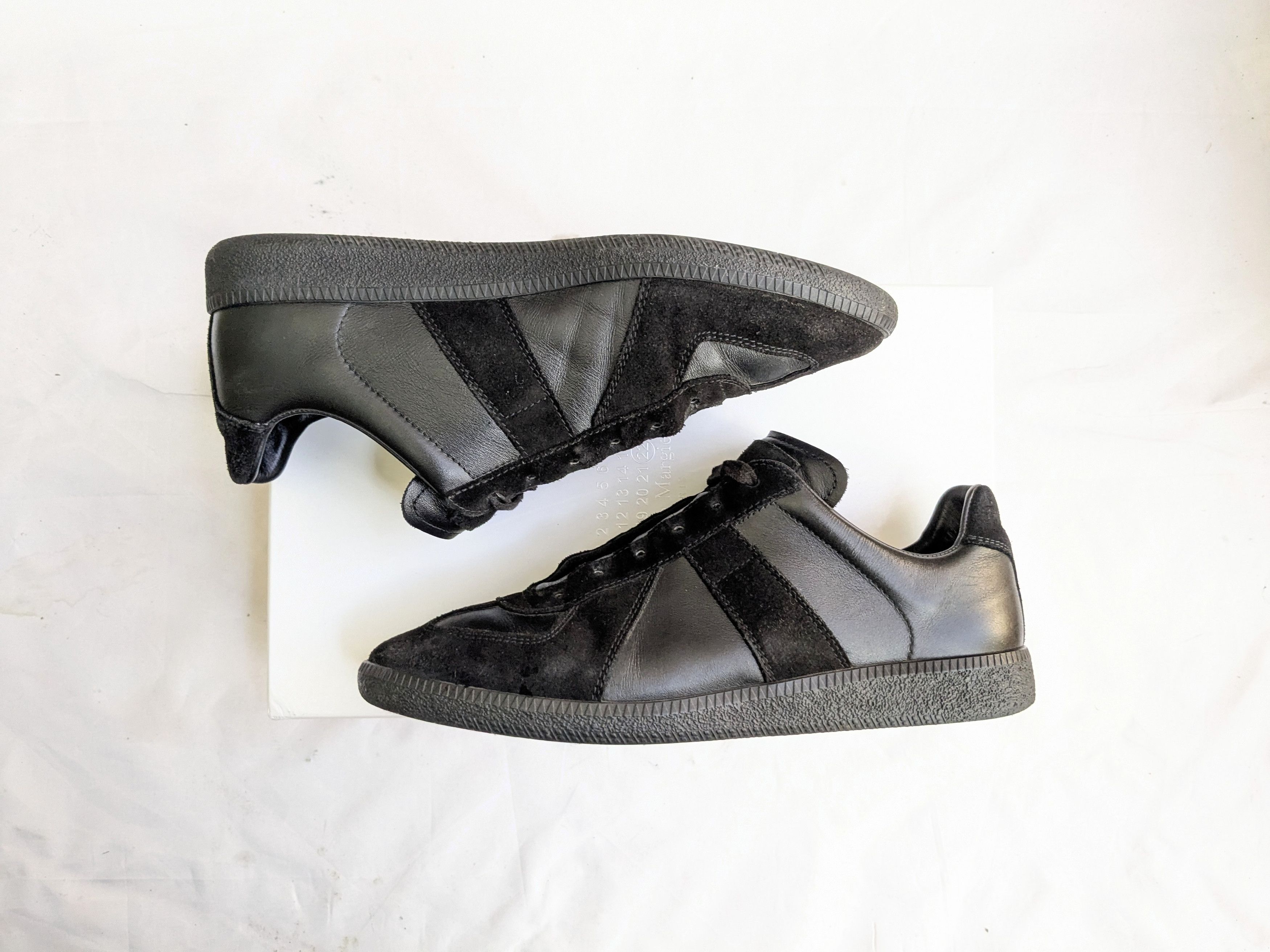 Maison Margiela GAT Replica Black 9 42 Low Tops Gum