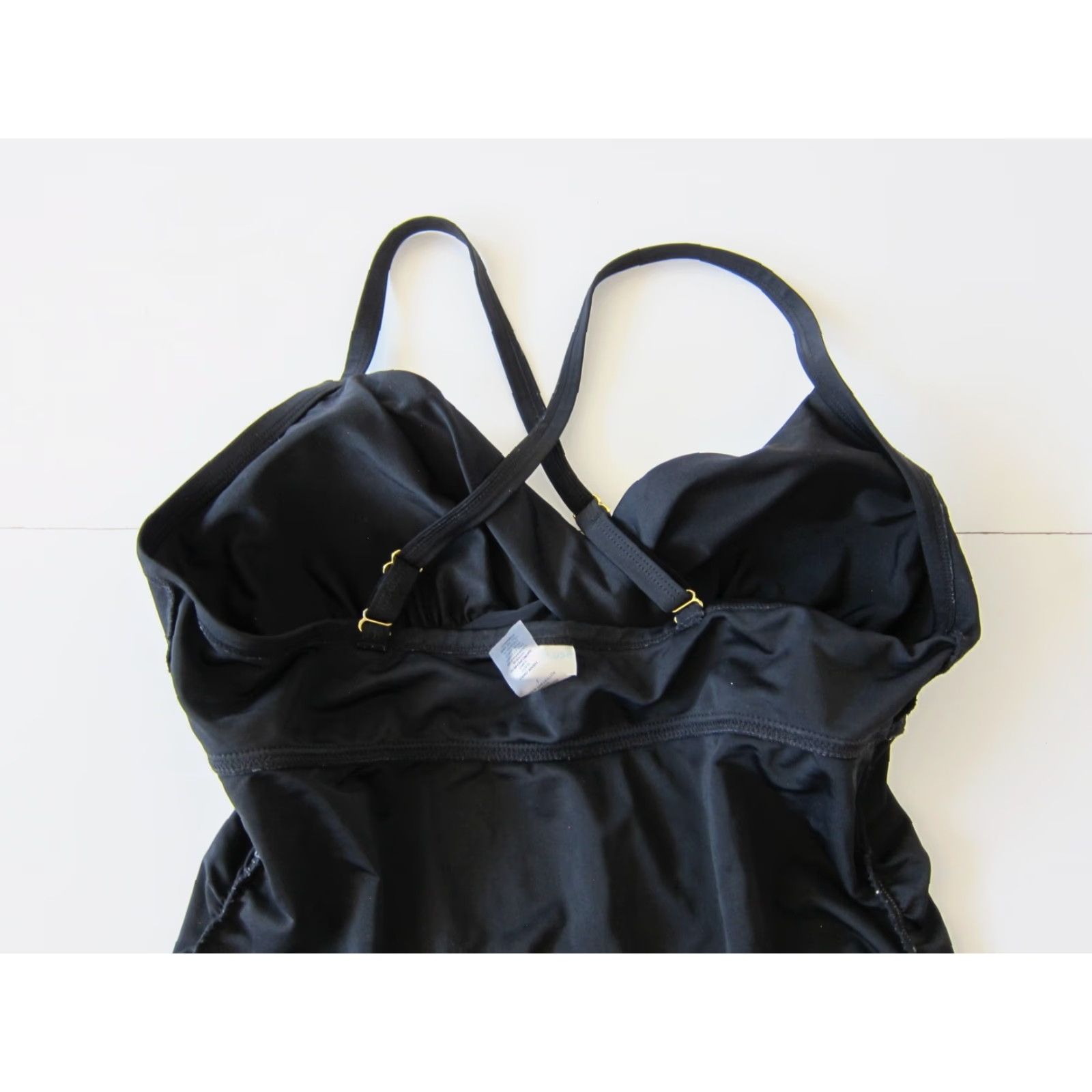 Pinko Pink Blush Maternity Black Built In Bra Tankini Swim Top Women Size Large Size L / US 10 / IT 46 - 6 Thumbnail