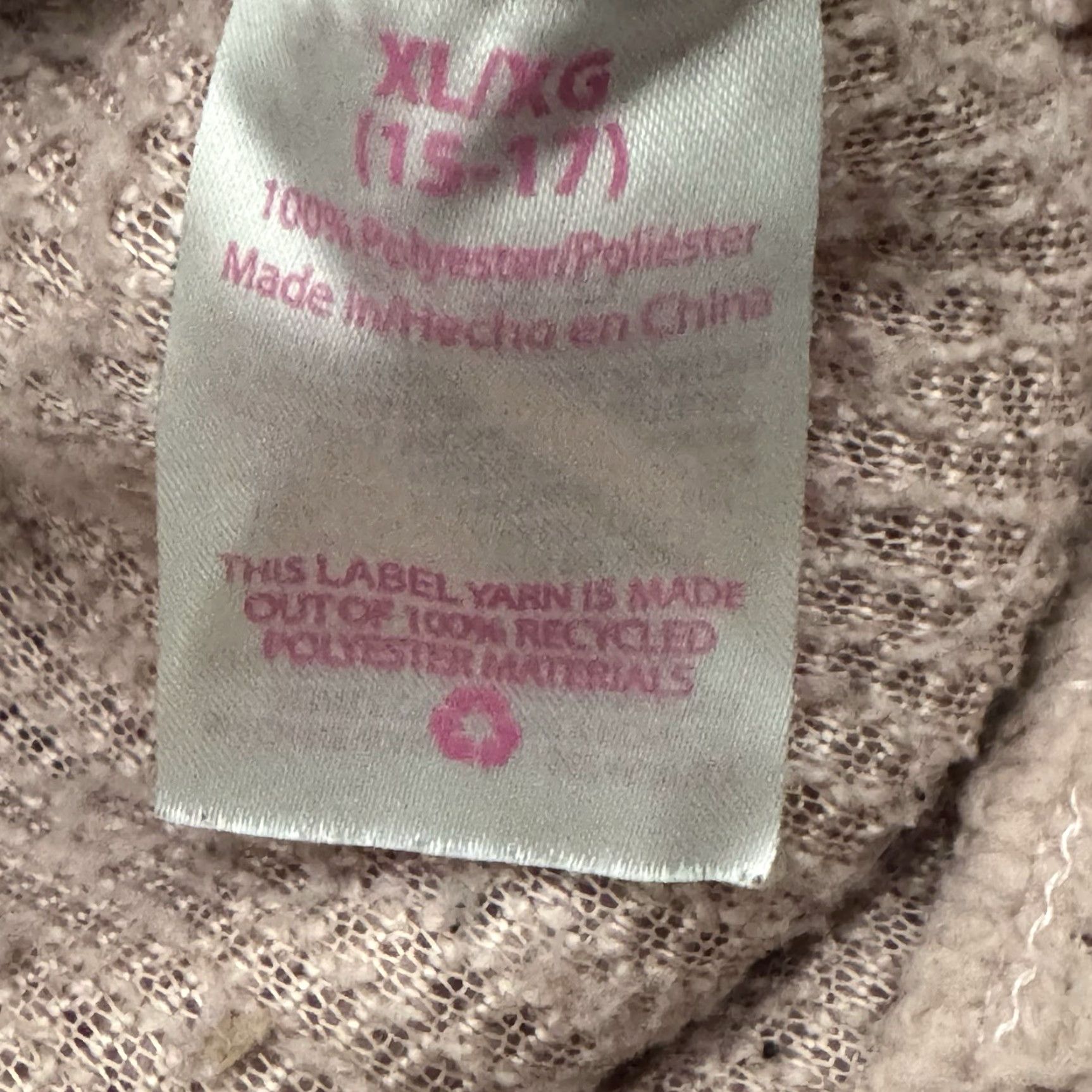 Vintage VINTAGE No Boundaries Jacket 1/4 Zip Pink Womens Juniors XL 15-17 90s Sherpa Zippered Chest Pocket Size XL / US 12-14 / IT 48-50 - 6 Thumbnail