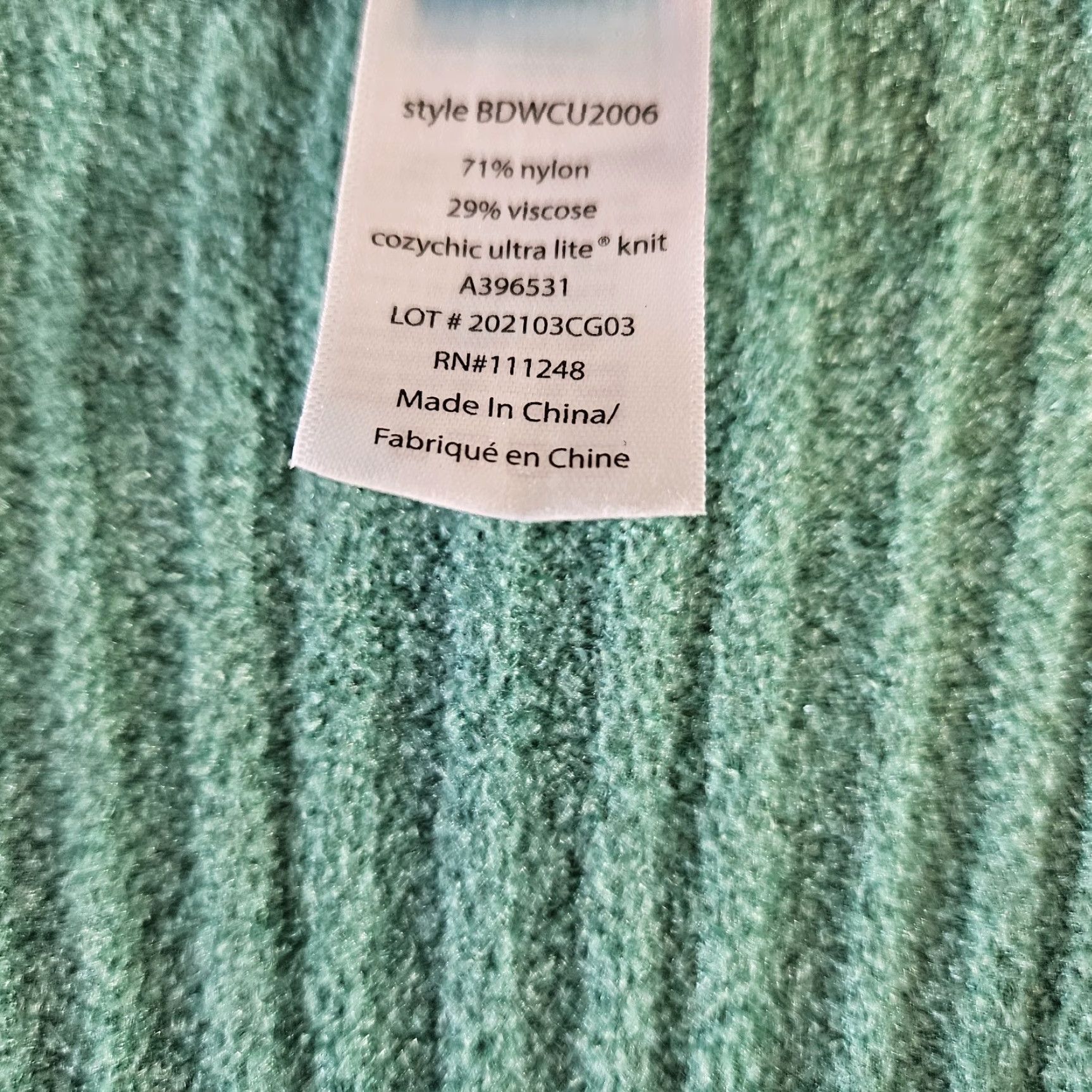 Vintage VINTAGE Barefoot Dreams Cardigan Women's 1X Green Hooded Pockets CozyChic Ultra Lite Ribbed Sweater Size XL / US 12-14 / IT 48-50 - 4 Thumbnail