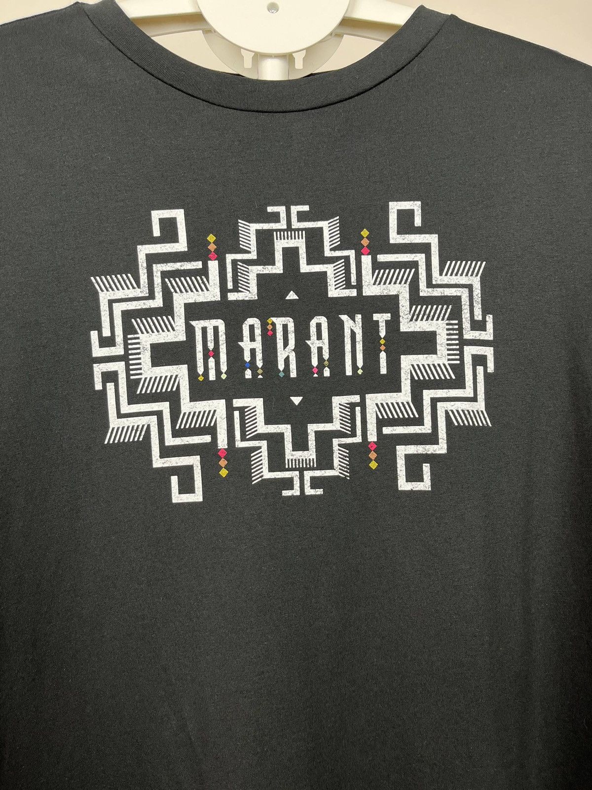 Isabel Marant Isabel Marant Zafferh Graphic T Shirt XL Black Designer Tee Size US XL / EU 56 / 4 - 2 Thumbnail
