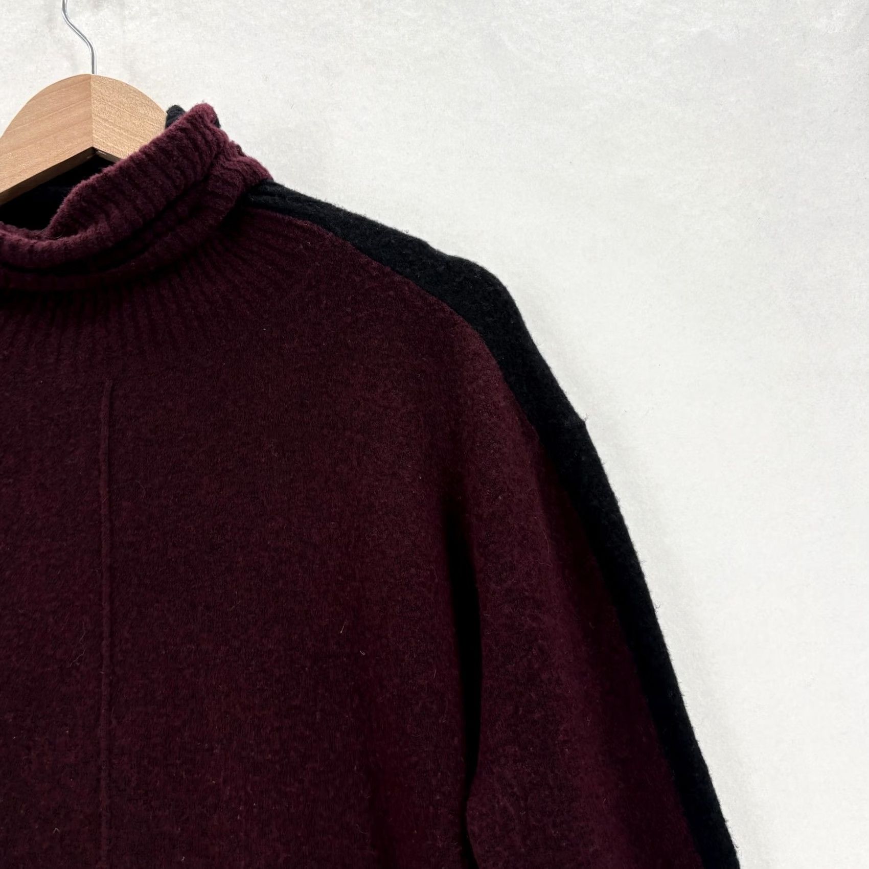 Athleta Athleta Sweater Womens Small Red Multicolor Knit Turtleneck Wool Blend Pullover Casual Winter Relaxed Long Sleeve Tight-Knit Merino Wool Cozy Size S / US 4 / IT 40 - 2 Thumbnail