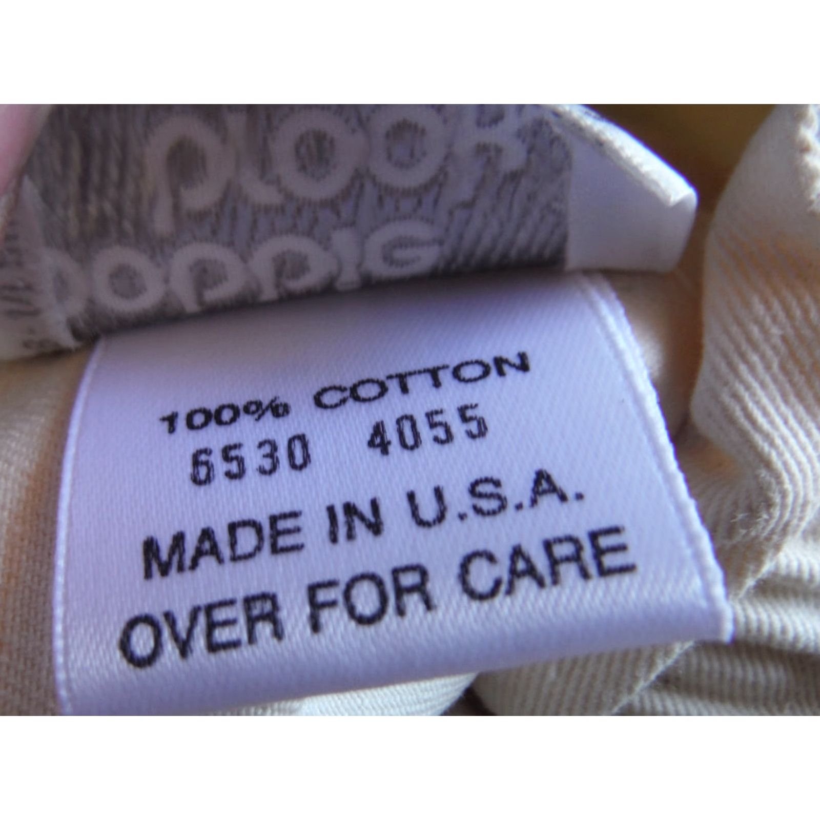 Vintage VINTAGE USA Made BOBBIE BROOKS Cream Cotton Linen Womens Medium Elastic Waist Pants Size 32" / US 10 / IT 46 - 4 Thumbnail