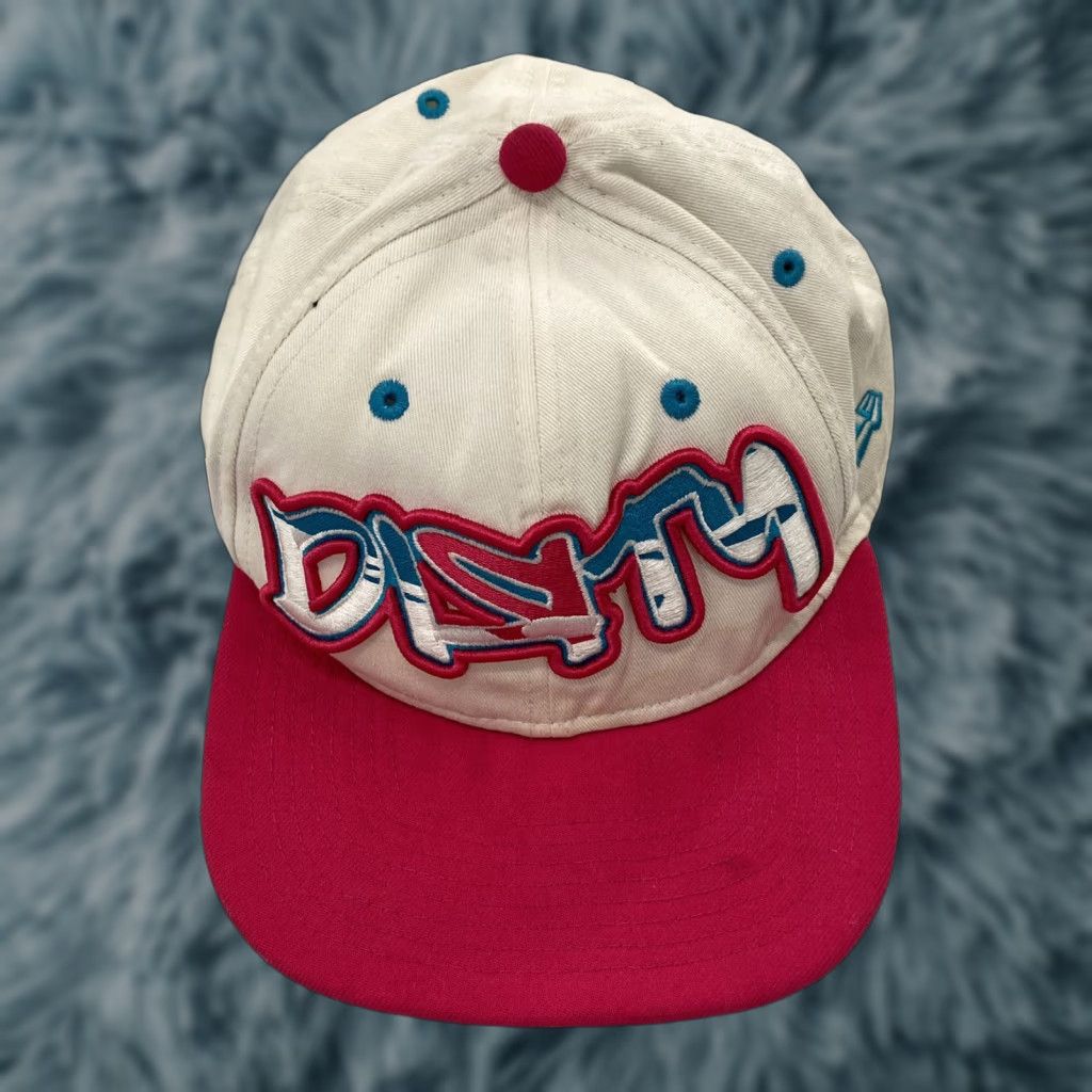 New Era VINTAGE New Era STYLE DIRTY Snapback Hat ADULT Men Cotton Graffiti Pink Blue Cap Size ONE SIZE - 1 Thumbnail