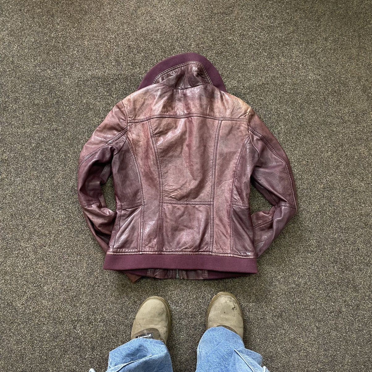 Genuine Leather Vintage Y2K Leather Jacket Biker Punk Opium BALENCIAGA Style Size M / US 6-8 / IT 42-44 - 5 Thumbnail