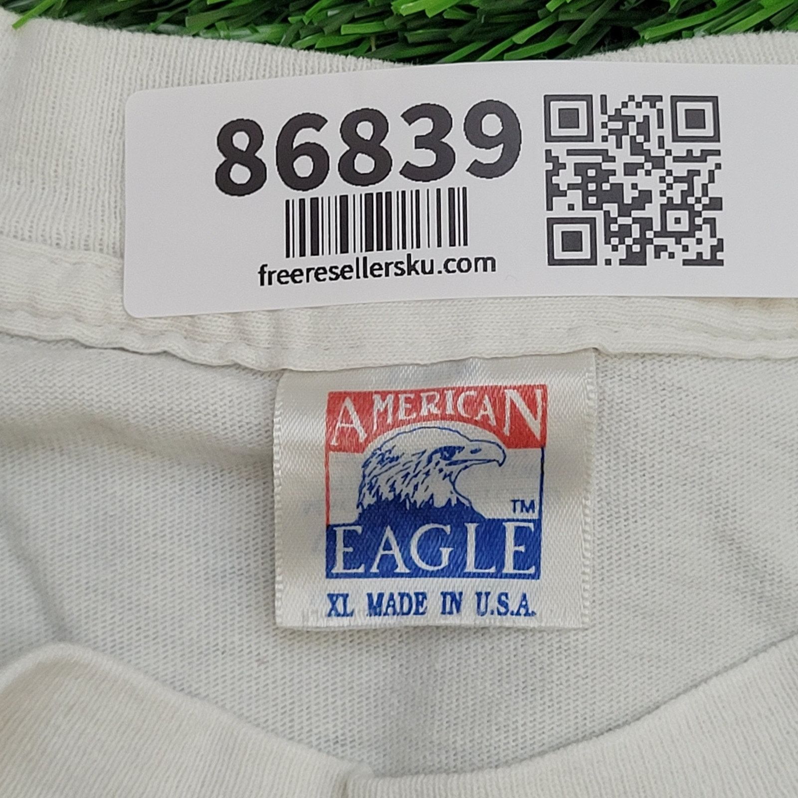 American Eagle Outfitters Vintage 90s American-Eagle Shirt Womens XL 23x26 White USA Size XL / US 12-14 / IT 48-50 - 6 Thumbnail