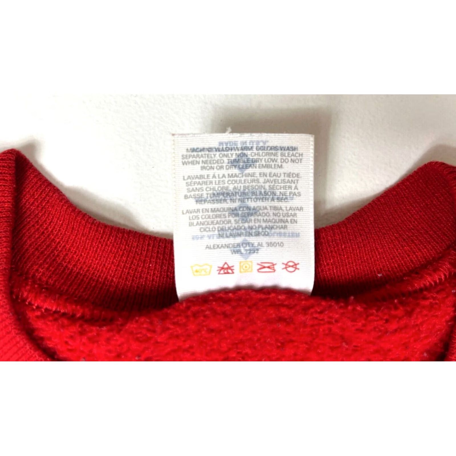 Jerzees VINTAGE Jerzees Super Sweats Crewneck Sweatshirt Shirt Unisex Adults L Red Cotton Blend Fleece USA Made 50% Cotton 50% Polyester 1990s Men Women Size US L / EU 52-54 / 3 - 7 Thumbnail