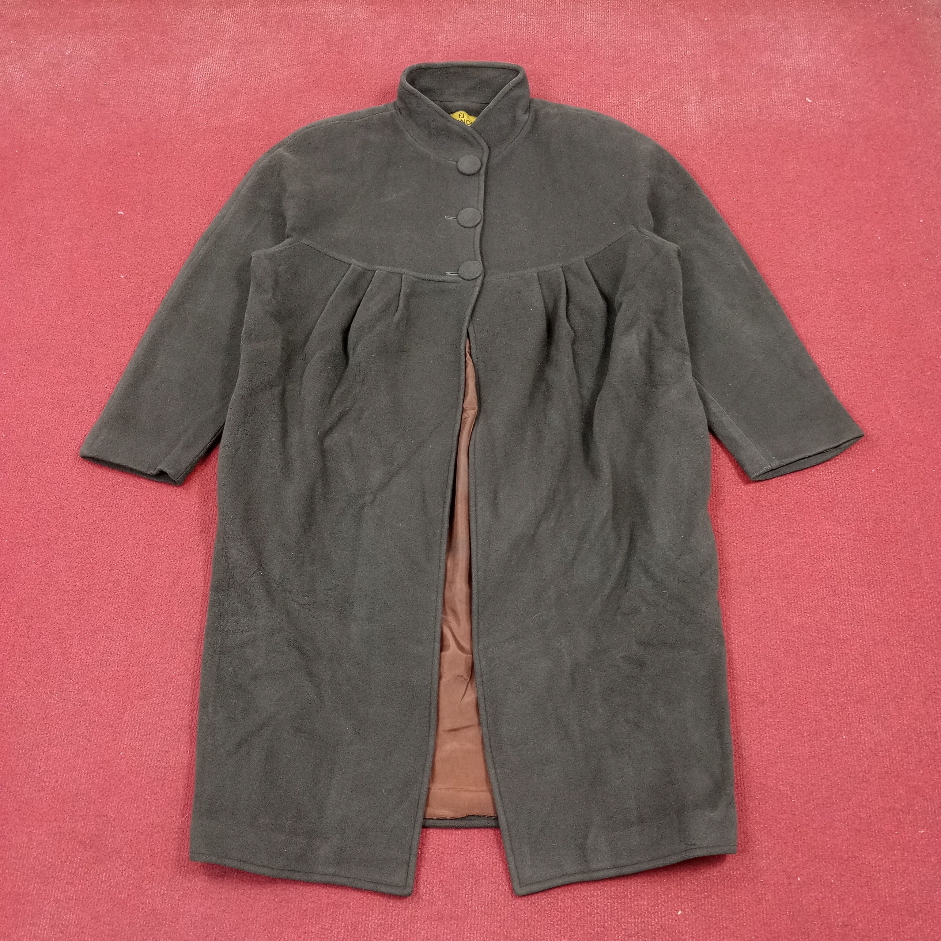 Fendi × Vintage Fendi Luxury Fashion Brand Long Jacket Winter style Size L / US 10 / IT 46 - 1 Thumbnail
