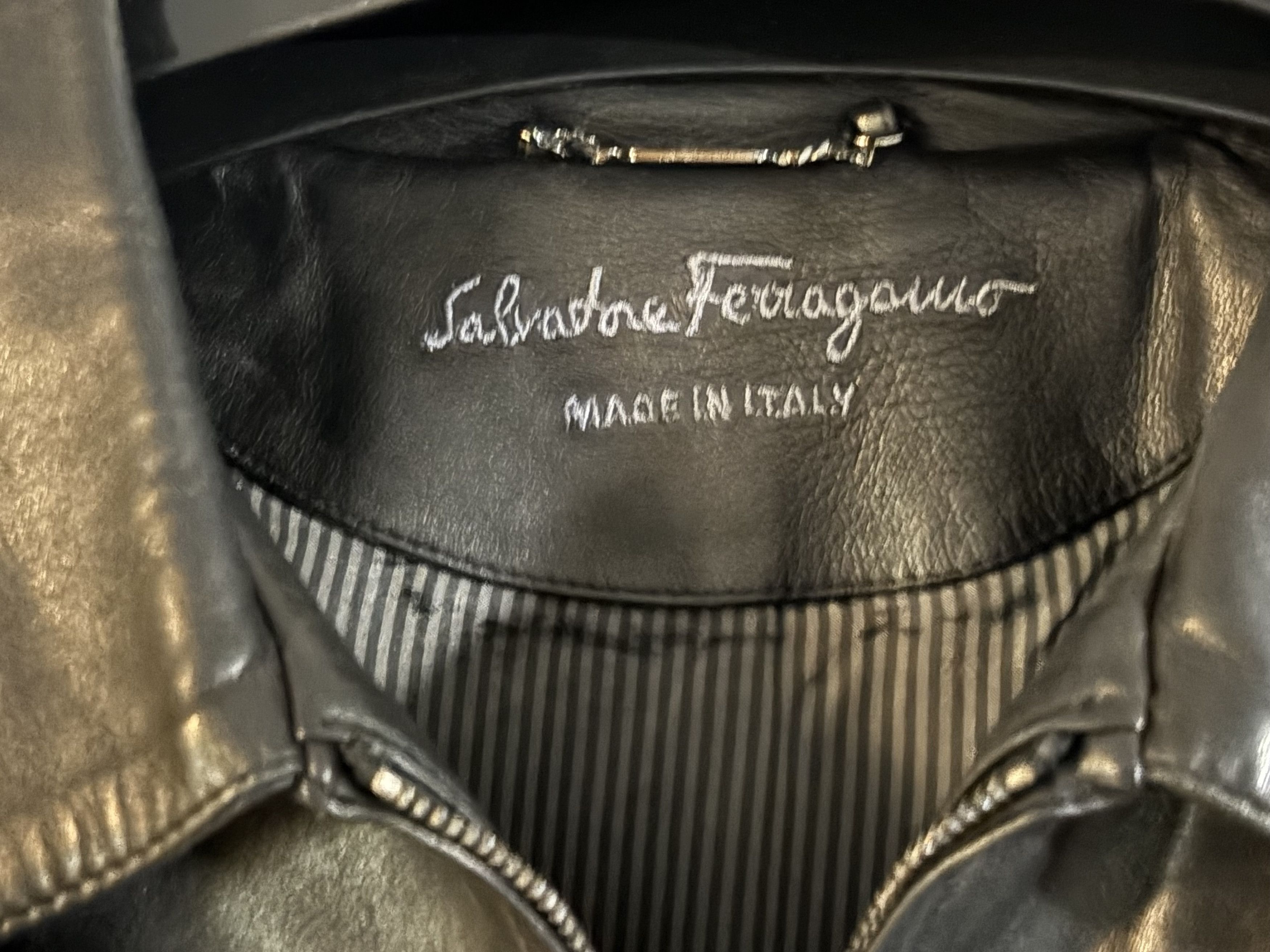 Salvatore Ferragamo Ferragamo Leather Jacket Size US XXL / EU 58 / 5 - 2 Thumbnail