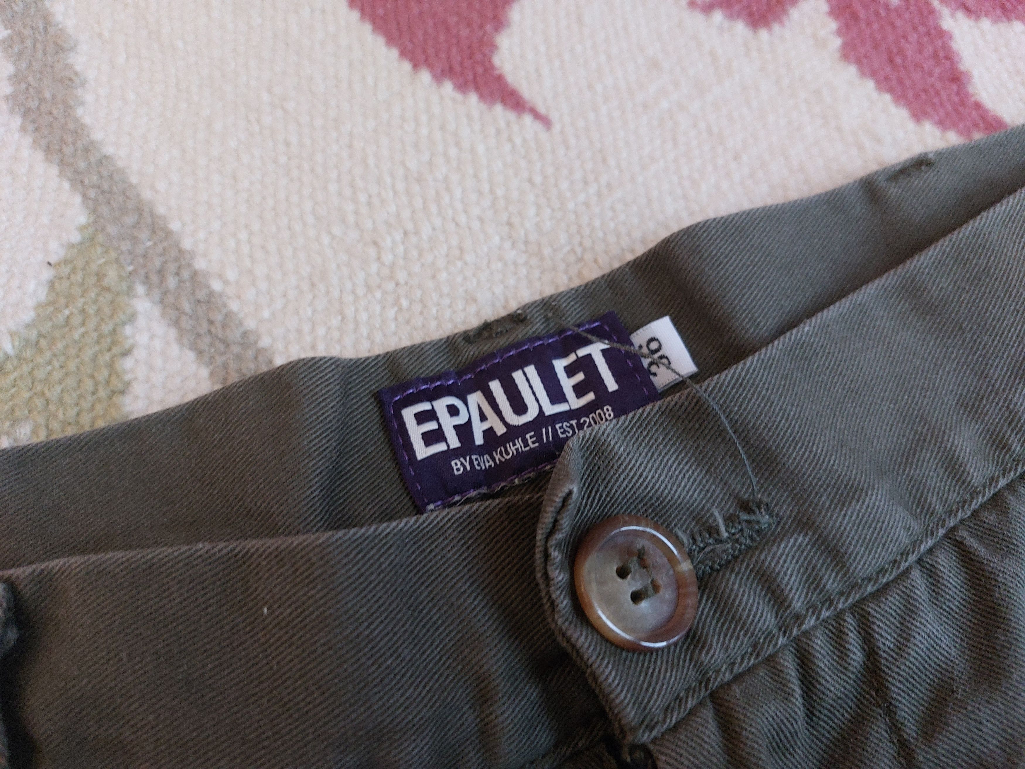 Epaulet Rivet Chino Olive 9oz Japanese Ripcord Size US 36 / EU 52 - 3 Thumbnail