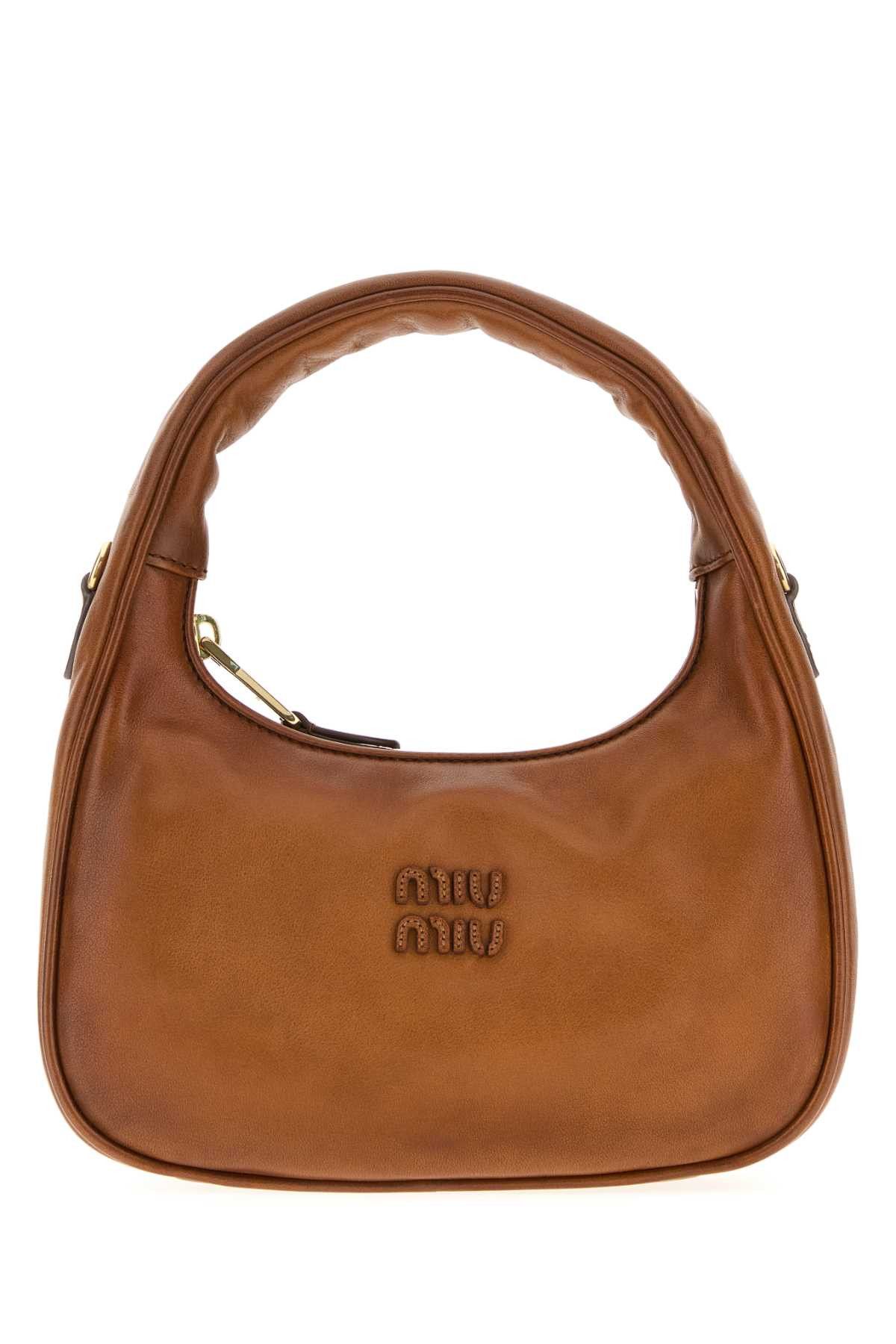 Miu Miu Caramel Leather Wander Handbag Size ONE SIZE - 1 Thumbnail