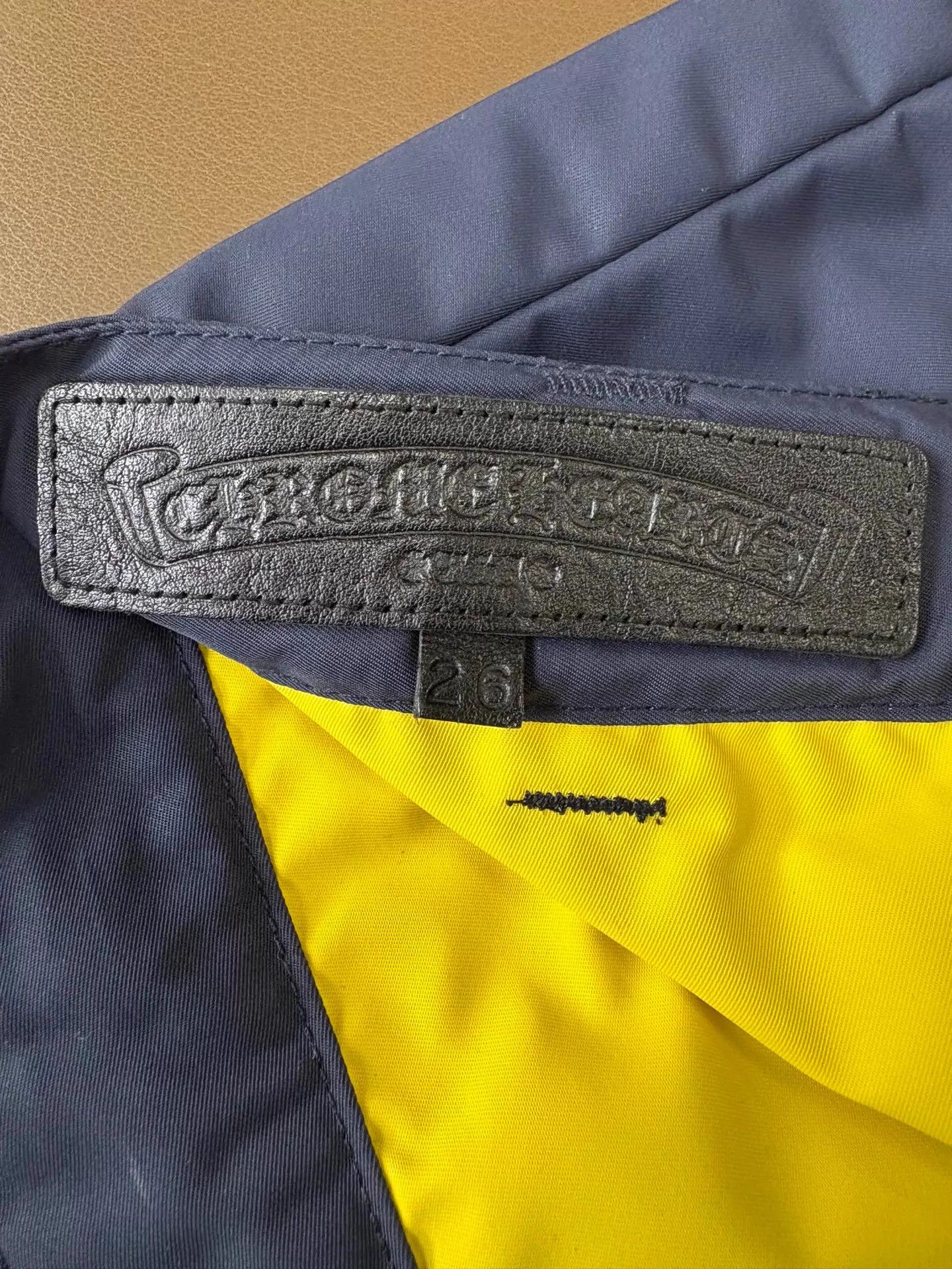 Chrome Hearts Chrome Hearts Navy & Lemon Yellow Cross Patch Skirt 26 Size 26" / US 2 / IT 38 - 8 Thumbnail