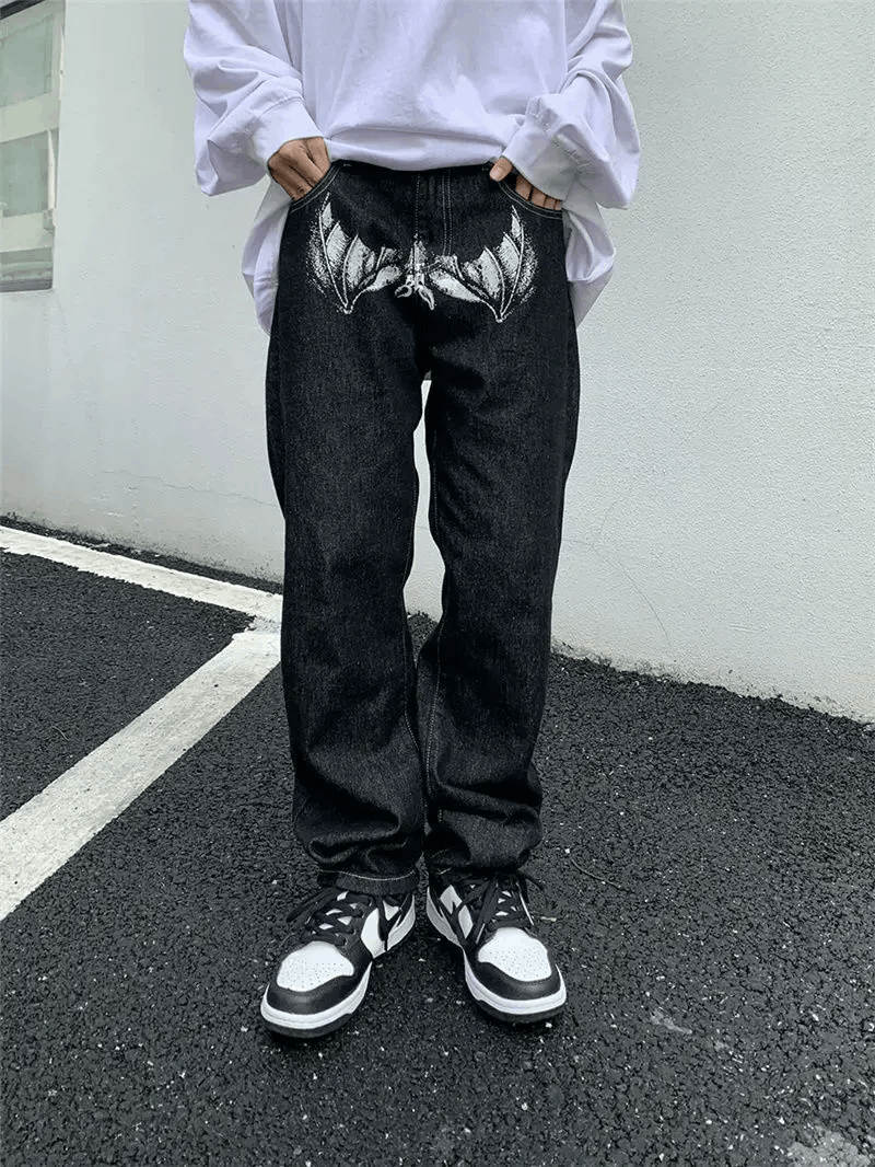 Japanese Brand × Jean FACES Graphic Black Streetwear Denim Jeans Size US 32 / EU 48 - 5 Thumbnail