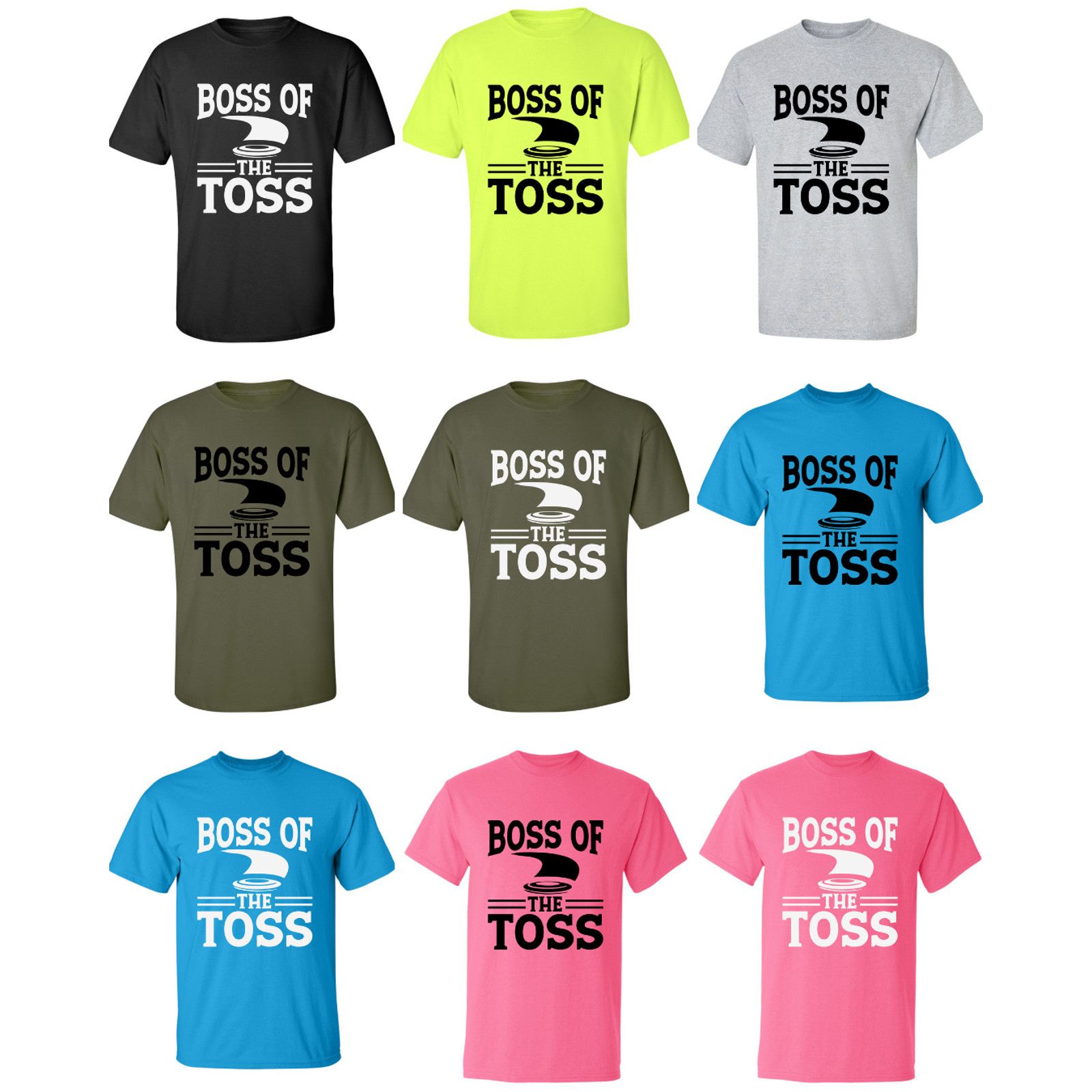 Gildan Disc Golf Shirt BOSS of the TOSS Mens Discgolfing T-Shirt Size US L / EU 52-54 / 3 - 2 Thumbnail