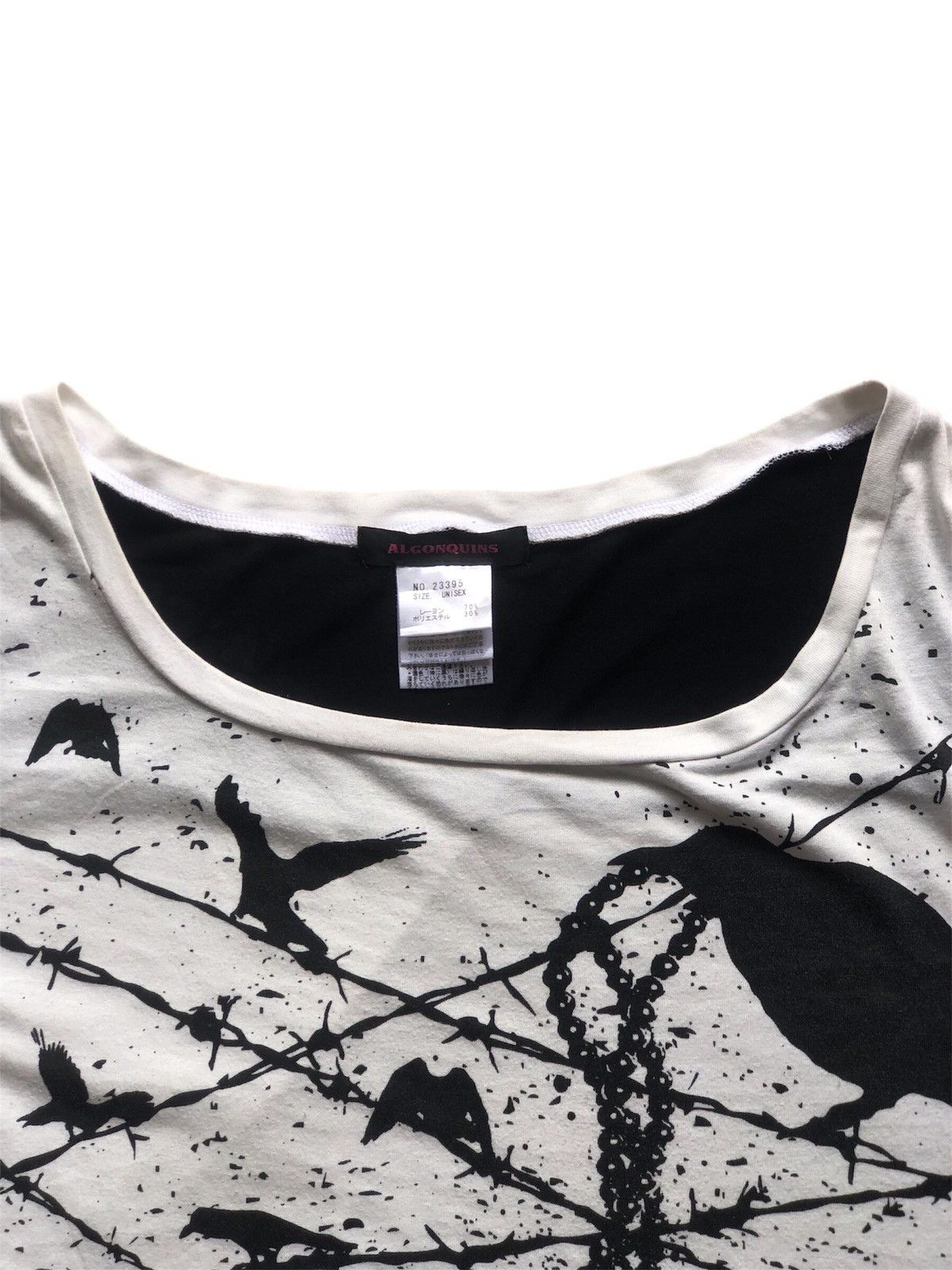 Japanese Brand ALGONQUINS Full Print Punk Design Distressed Shirt Size US L / EU 52-54 / 3 - 6 Thumbnail