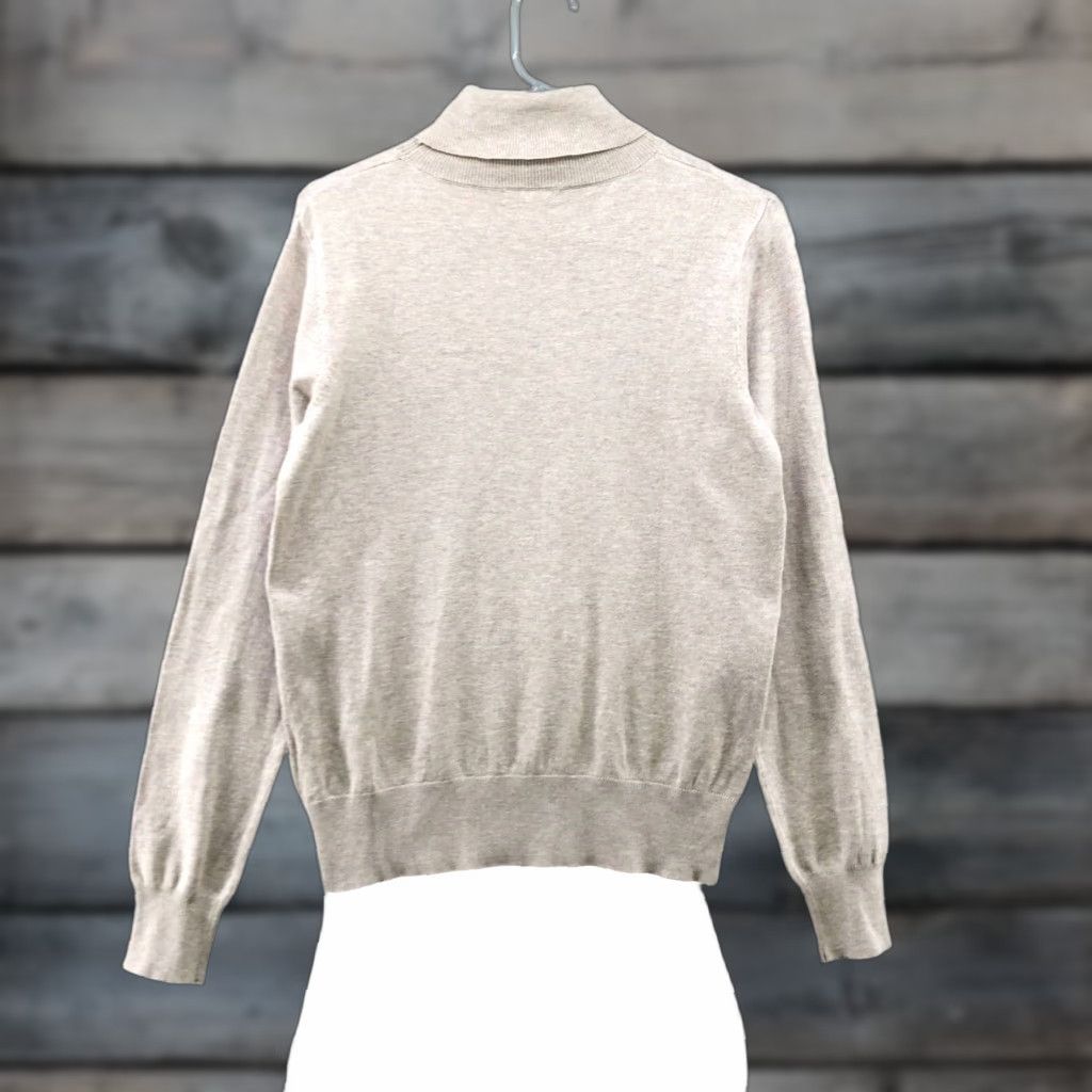 H&M VINTAGE H&M Women’s Sweater Turtleneck Pullover Knit Relaxed Fit S Beige Casual 90s Size S / US 4 / IT 40 - 1 Thumbnail