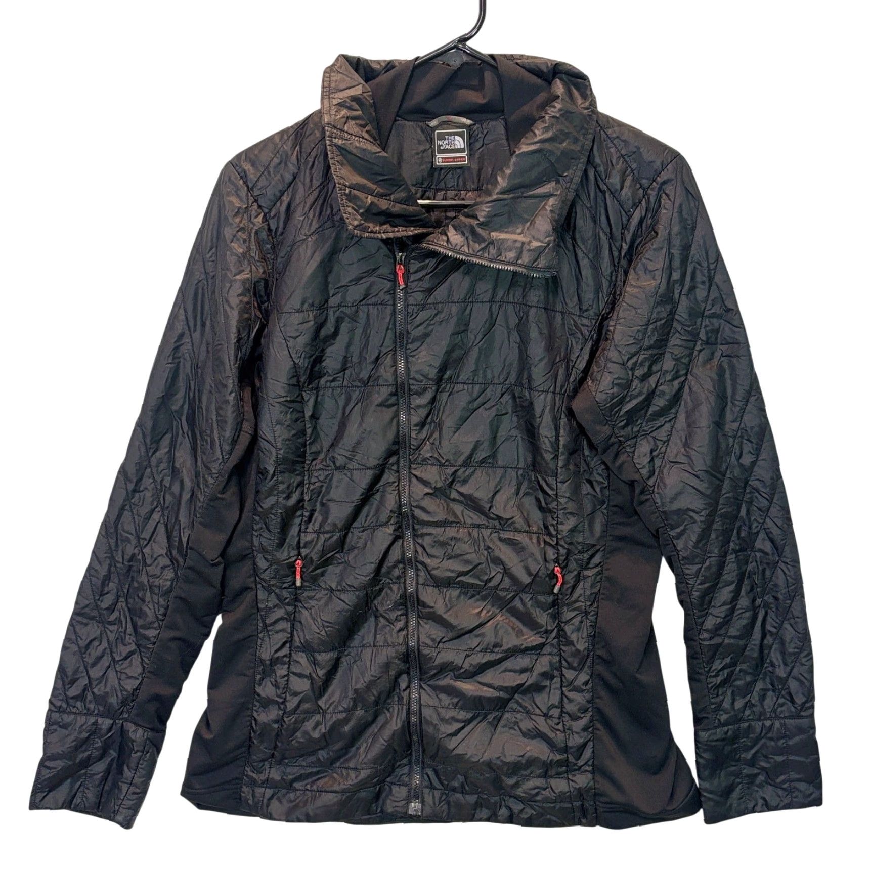 The North Face The North Face Jacket Womens Large Black Quilted Summit Series Primaloft Zip Up Size L / US 10 / IT 46 - 2 Thumbnail