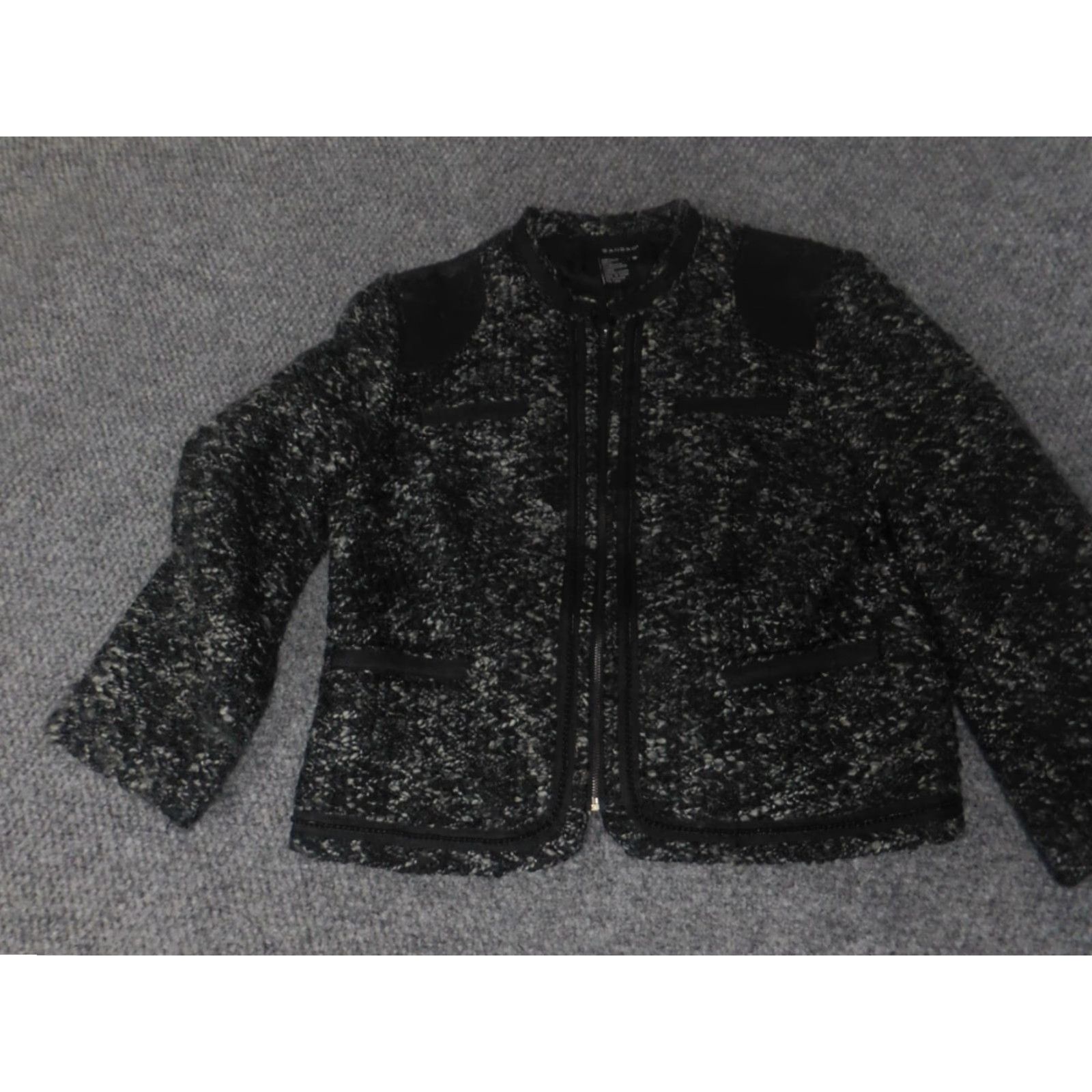 Sandro Sandro Jacket Womens M Gray Full Zip Size M / US 6-8 / IT 42-44 - 2 Thumbnail