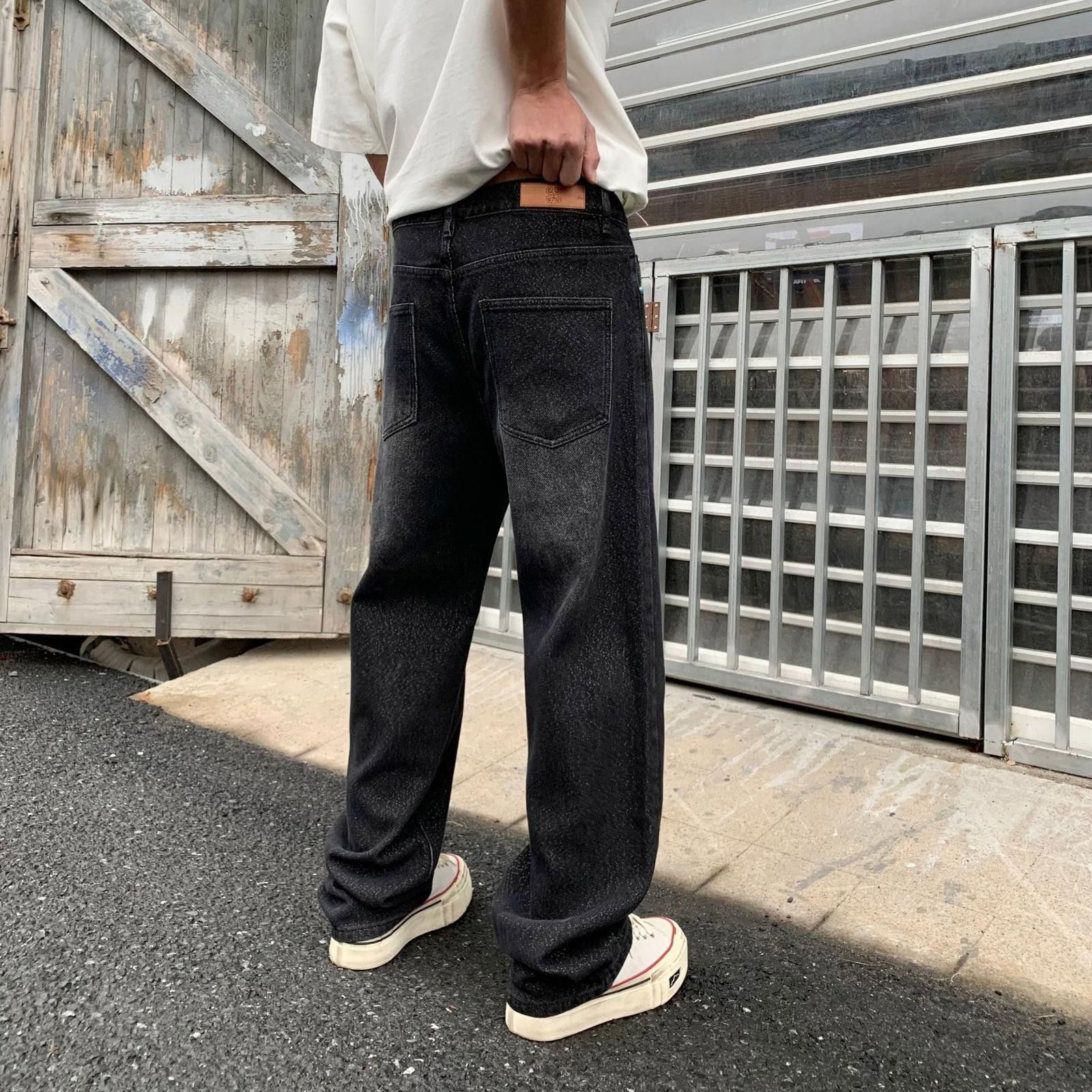 Japanese Brand Black Baggy Loose Fit Casual Denim Jeans Size US 32 / EU 48 - 3 Thumbnail