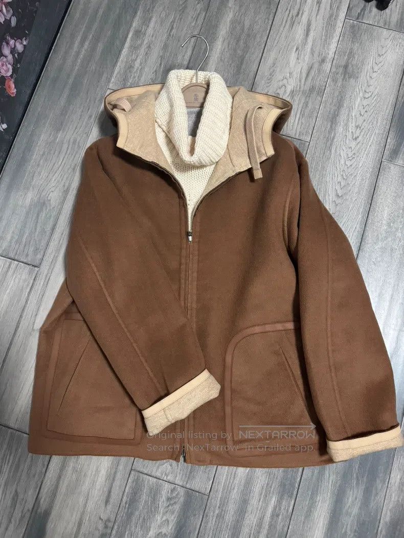 Loro Piana LORO PIANA Double-Sided Cashmere Hooded Leather Patch Jack Size XS / US 0-2 / IT 36-38 - 4 Thumbnail