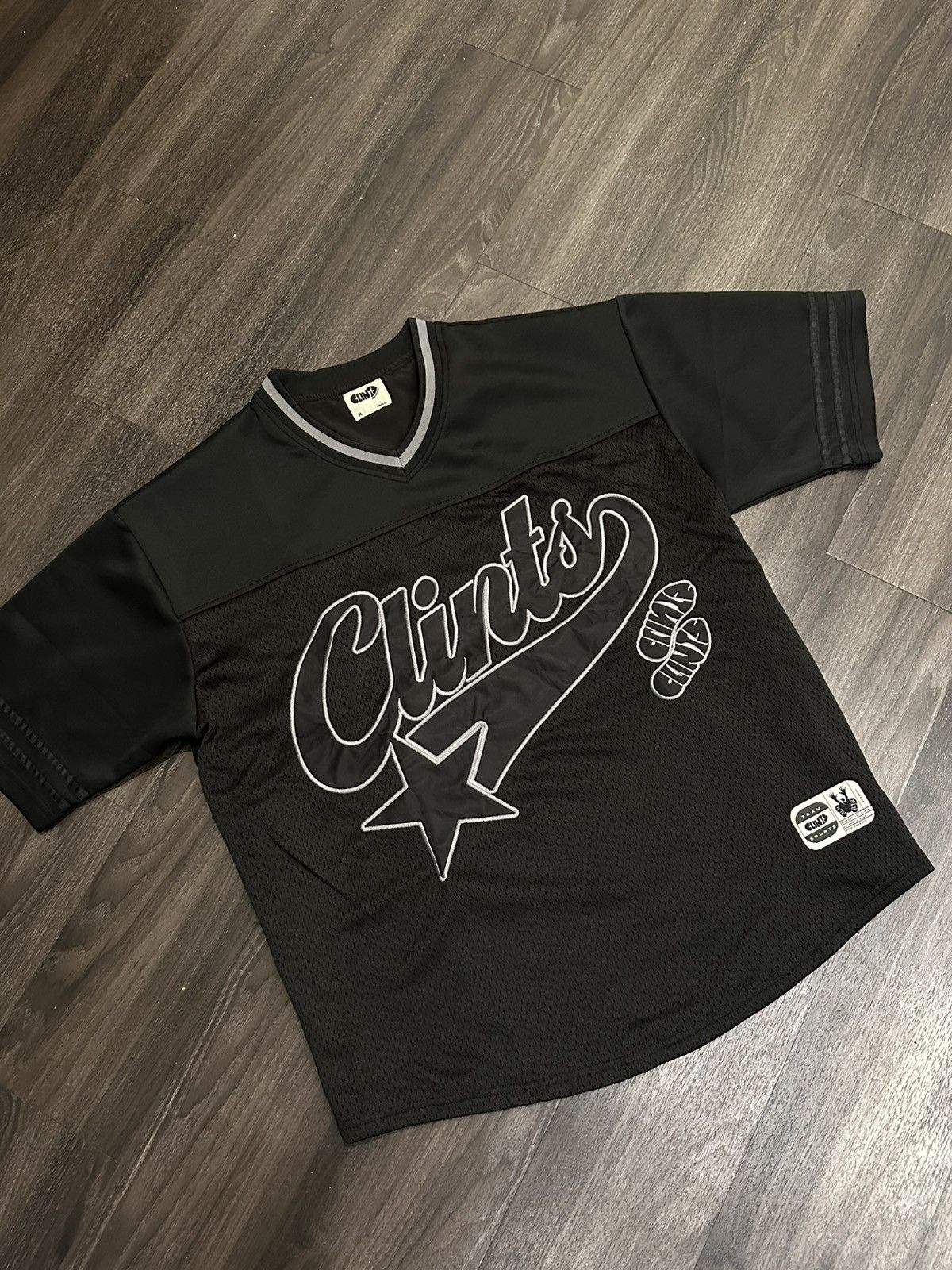 Clints Clints Star Logo Football Jersey Black Medium M Size US M / EU 48-50 / 2 - 1 Thumbnail