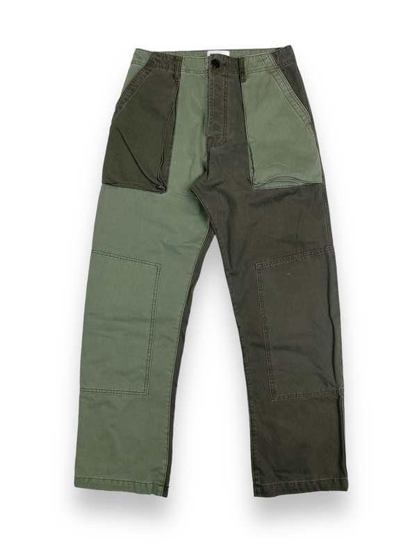 BTFL BTFL Green Patchwork Workwear Pants Size 32 Size US 32 / EU 48 - 1 Thumbnail