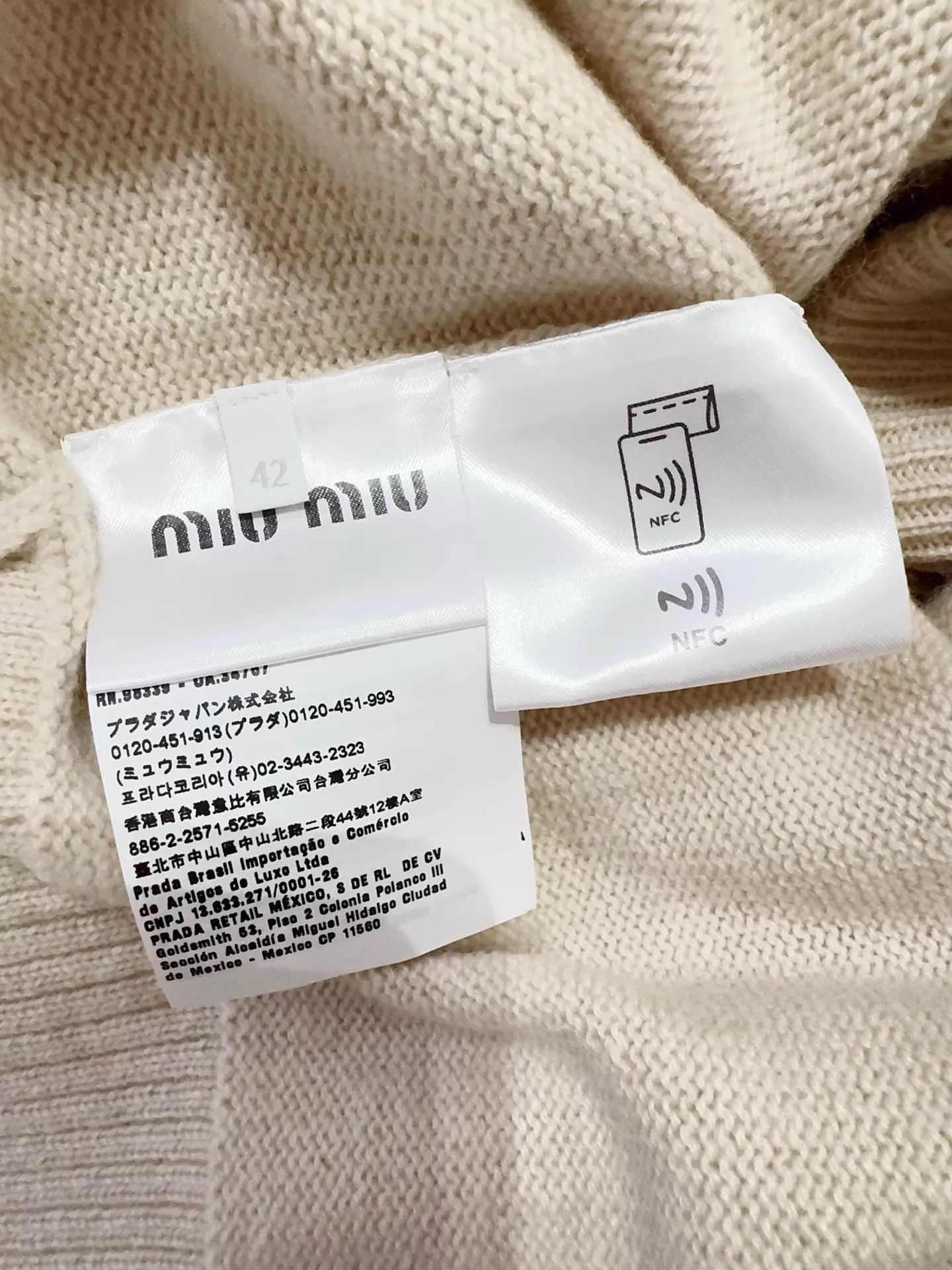 Miu Miu MIU MIU 24AW Pink Cashmere Cardigan Size 42 New with Tags Size M / US 6-8 / IT 42-44 - 5 Thumbnail