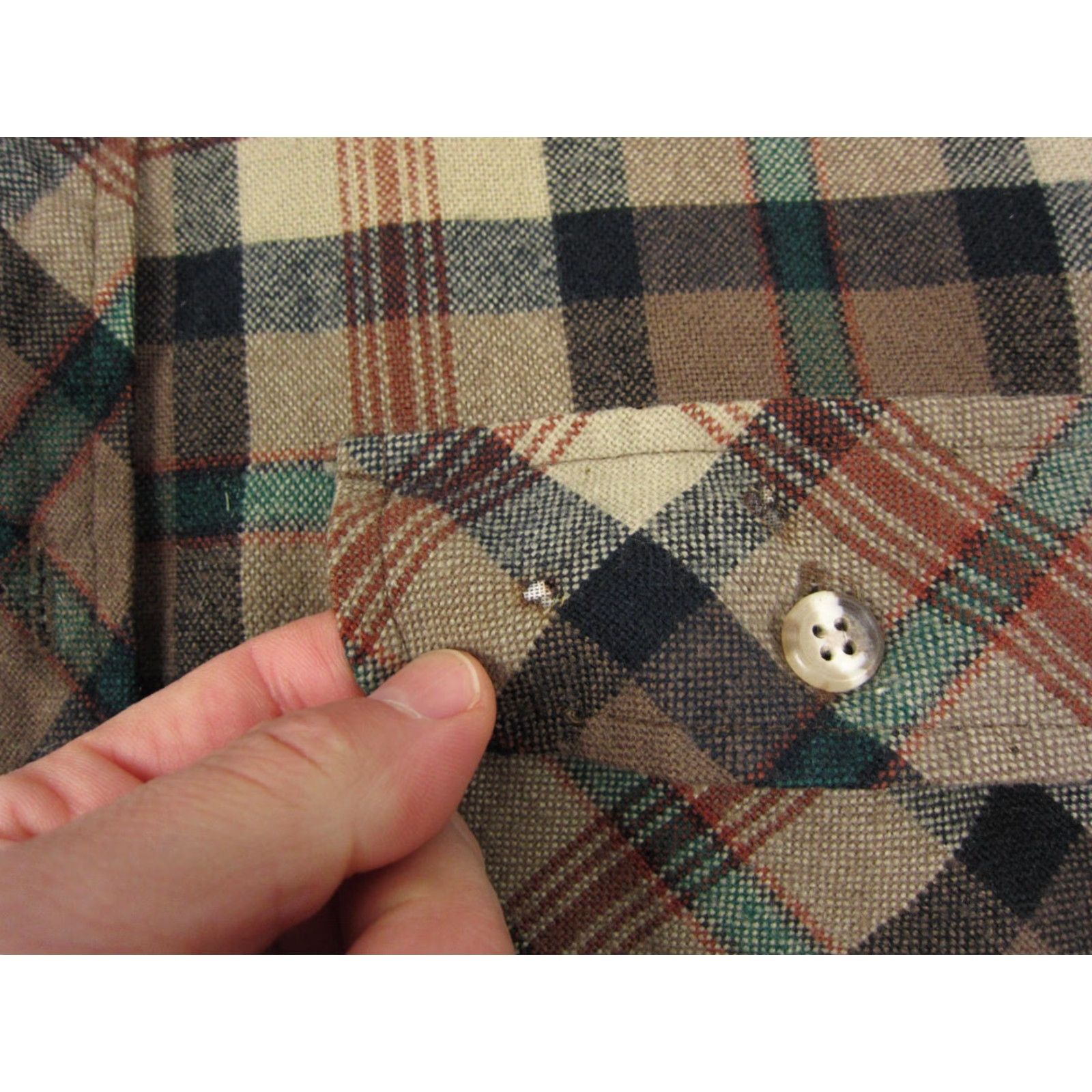 Thrasher Vintage Mervyns Shirt Mens M Brown Flannel Knit Casual 80s Cobain Button-Up Collared Long Sleeve Plaid Size US M / EU 48-50 / 2 - 3 Thumbnail