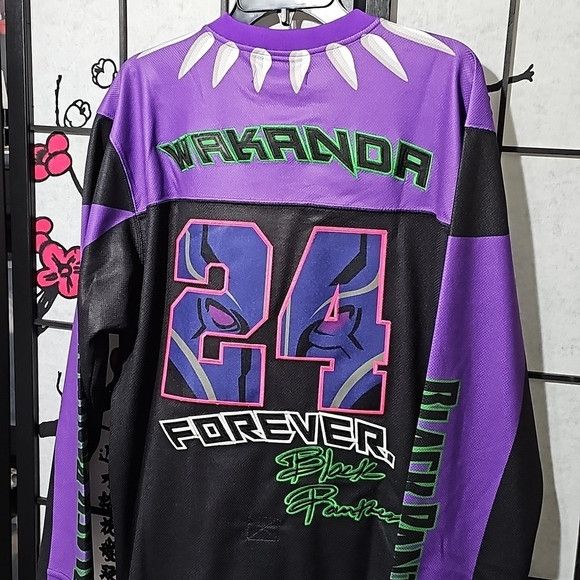 Other Black Panther Wakanda Hockey Jersey Size Large NWT Size US L / EU 52-54 / 3 - 2 Thumbnail