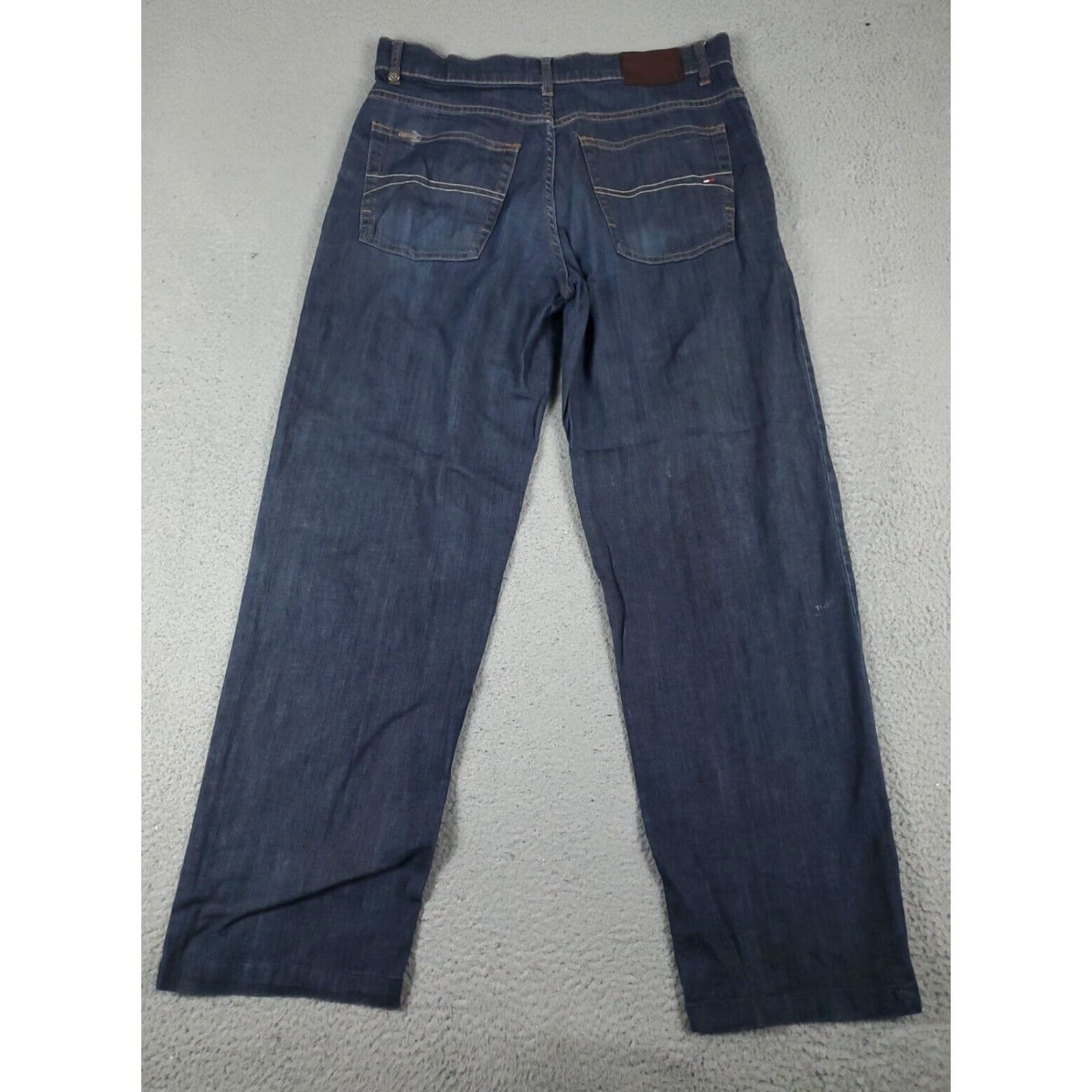 Tommy Hilfiger Tommy Hilfiger Mens Blue Relaxed Straight Leg Jeans Pants 33x31 Size US 33 - 6 Thumbnail
