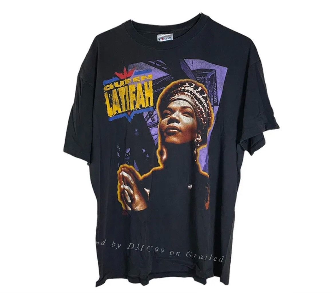 Other Queen Latifah 1991 Vintage Rap Tee Size US M / EU 48-50 / 2 - 1 Thumbnail