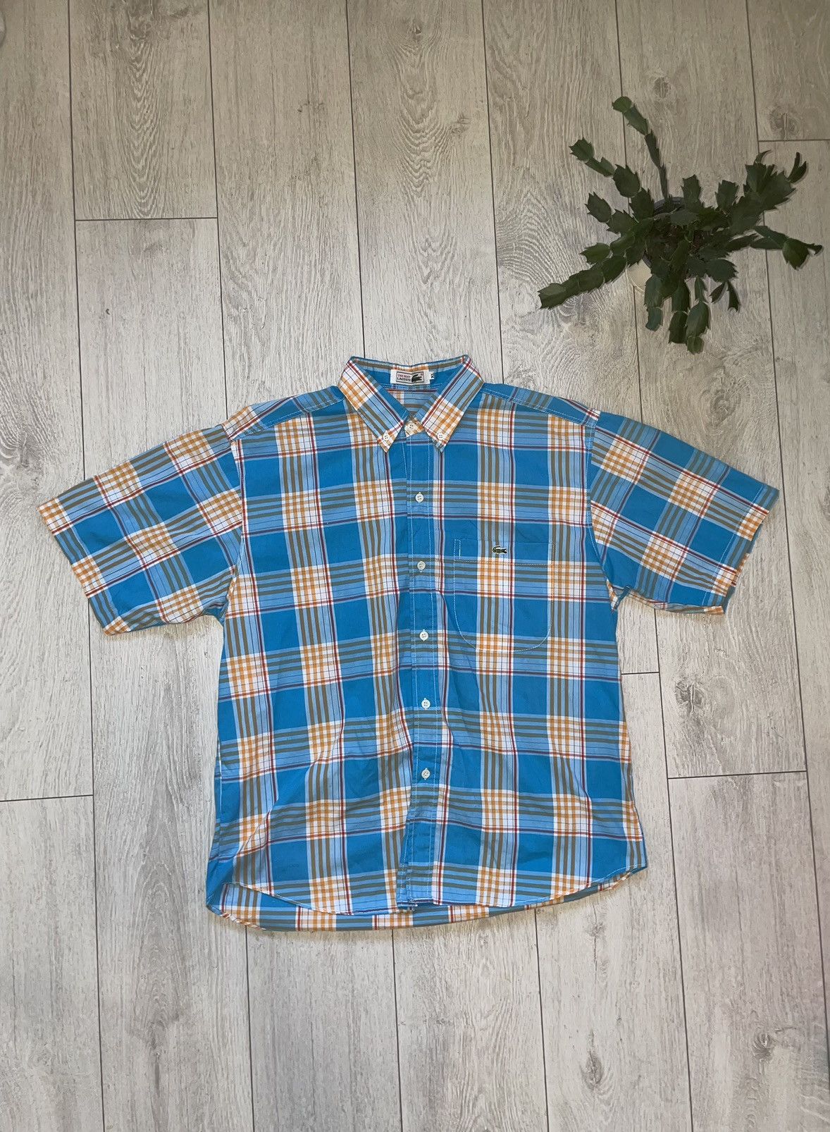 Lacoste × Vintage Shirt Lacoste Vintage Hawaiian Style Size US XL / EU 56 / 4 - 1 Thumbnail