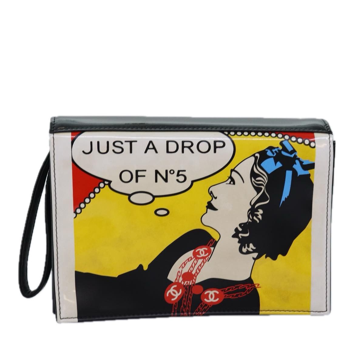 Chanel - Black Patent Leather Clutch Bag (Pre-Owned) Size ONE SIZE - 1 Thumbnail