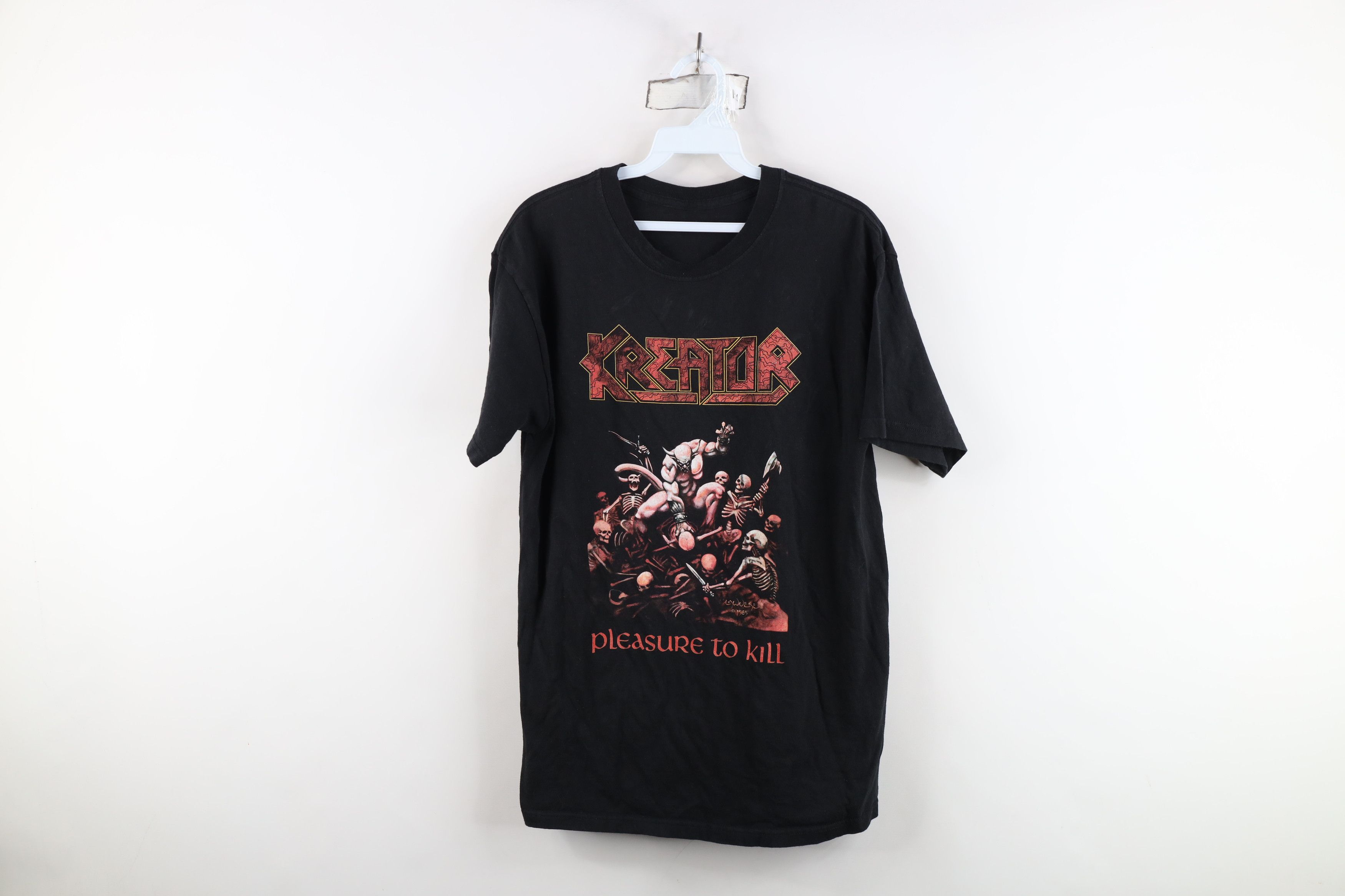 Vintage Kreator Pleasure to Kill Spell Thrash Metal Band T-Shirt Size US S / EU 44-46 / 1 - 1 Thumbnail