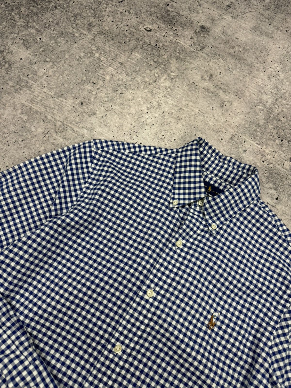 Polo Ralph Lauren × Vintage Vintage Polo Ralph Lauren Y2K Blue Casual Button Ups Shirt Size US S / EU 44-46 / 1 - 6 Thumbnail