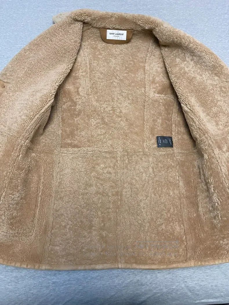Saint Laurent Paris Saint Laurent Paris Faux Fur Fur Trimmed Coat Size US M / EU 48-50 / 2 - 3 Thumbnail